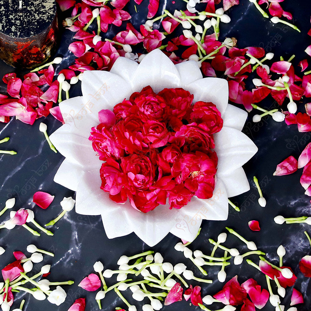 Decorative Floral Marble Urli