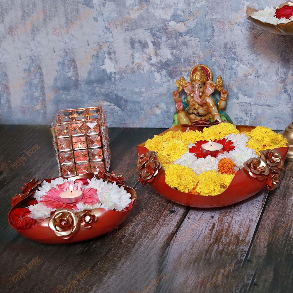 Decorative Floral Urli for Floating Candles and Flowers