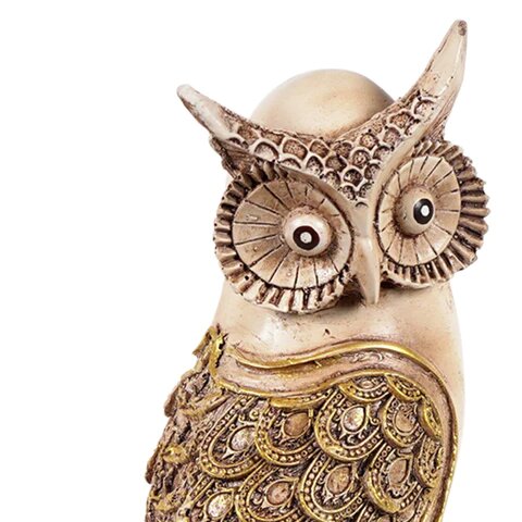 Artistic Gold Winged Bright Owls