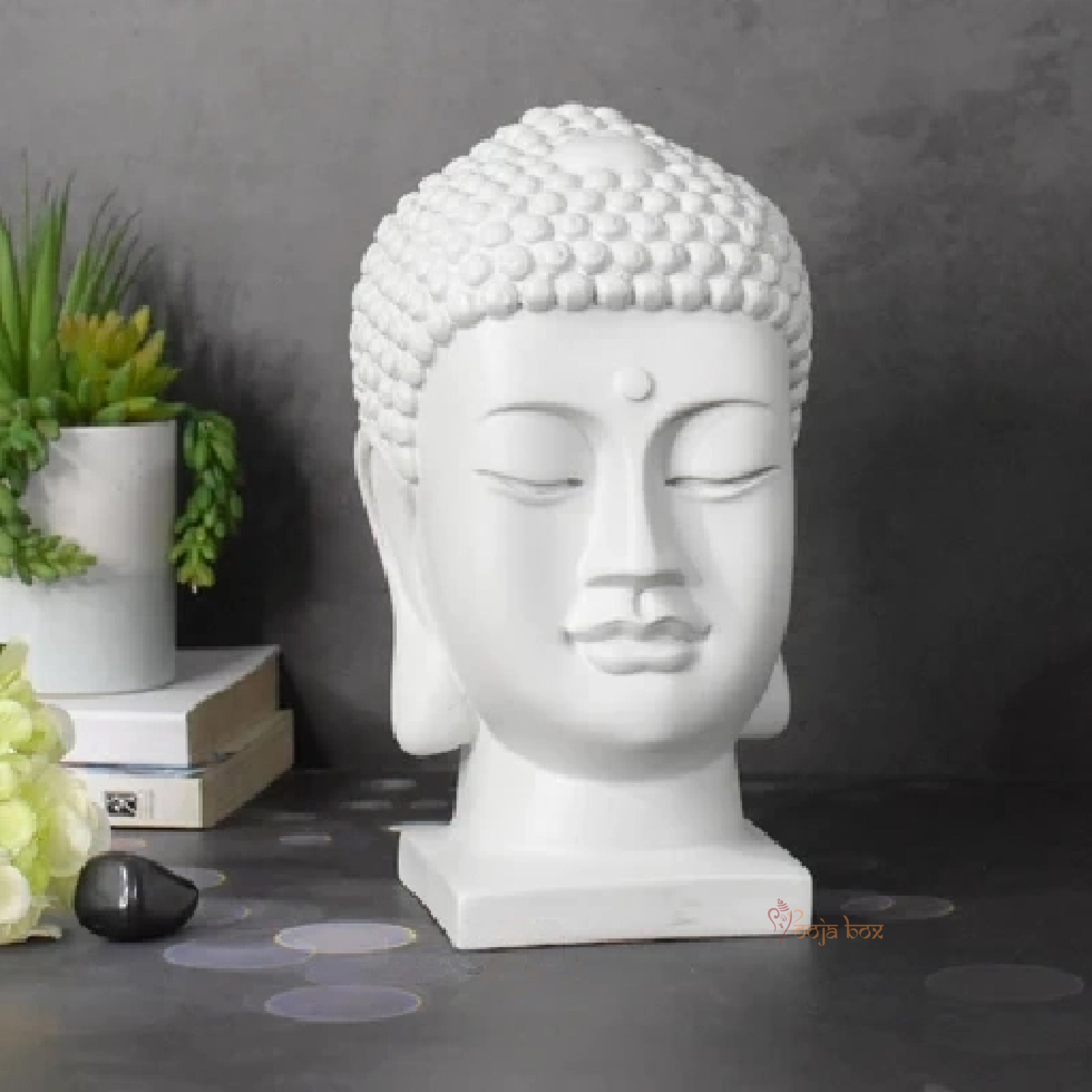 Beautiful Ceramic Buddha Head Showpiece
