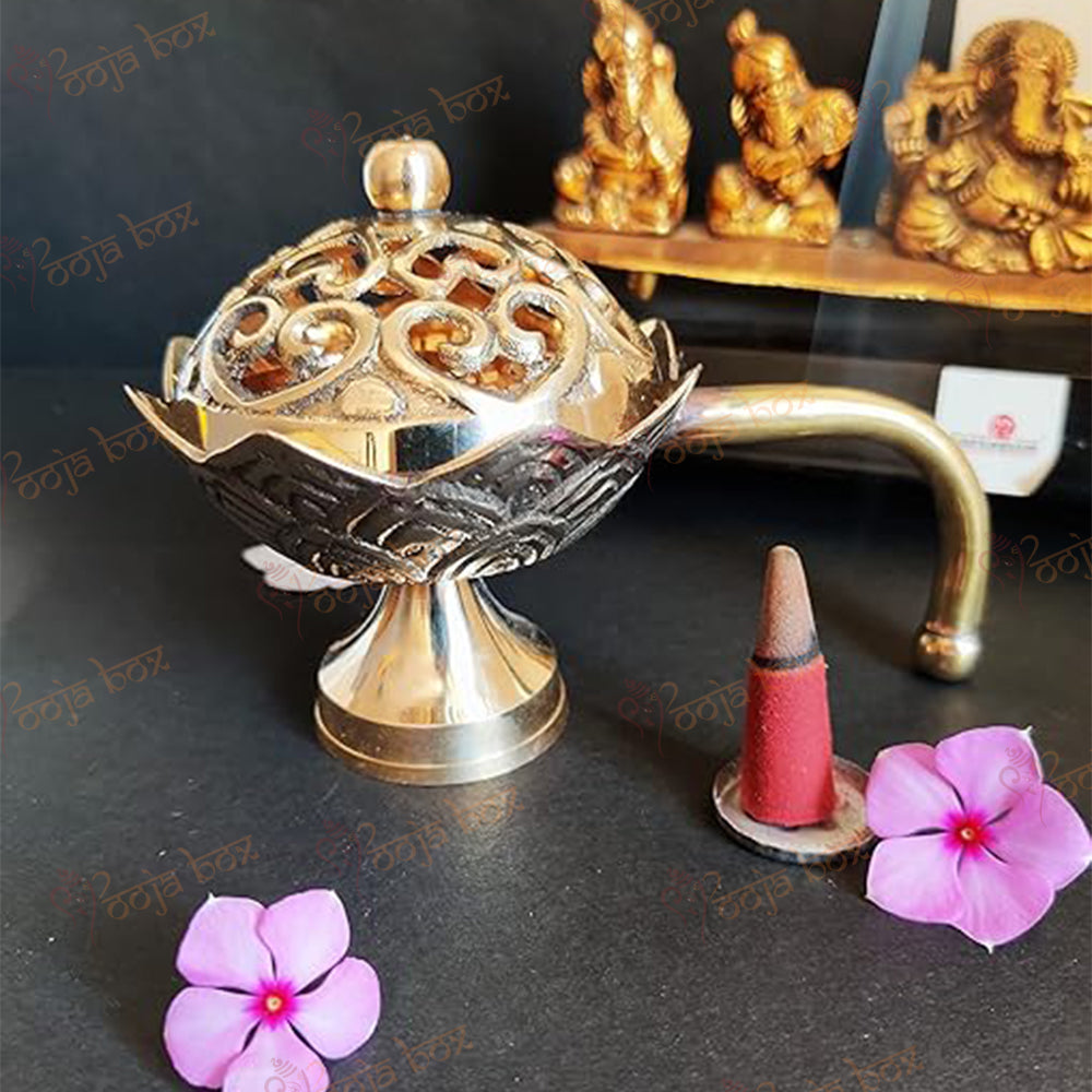 Brass Incense Burner, Loban Burner, Bakhoor Burner