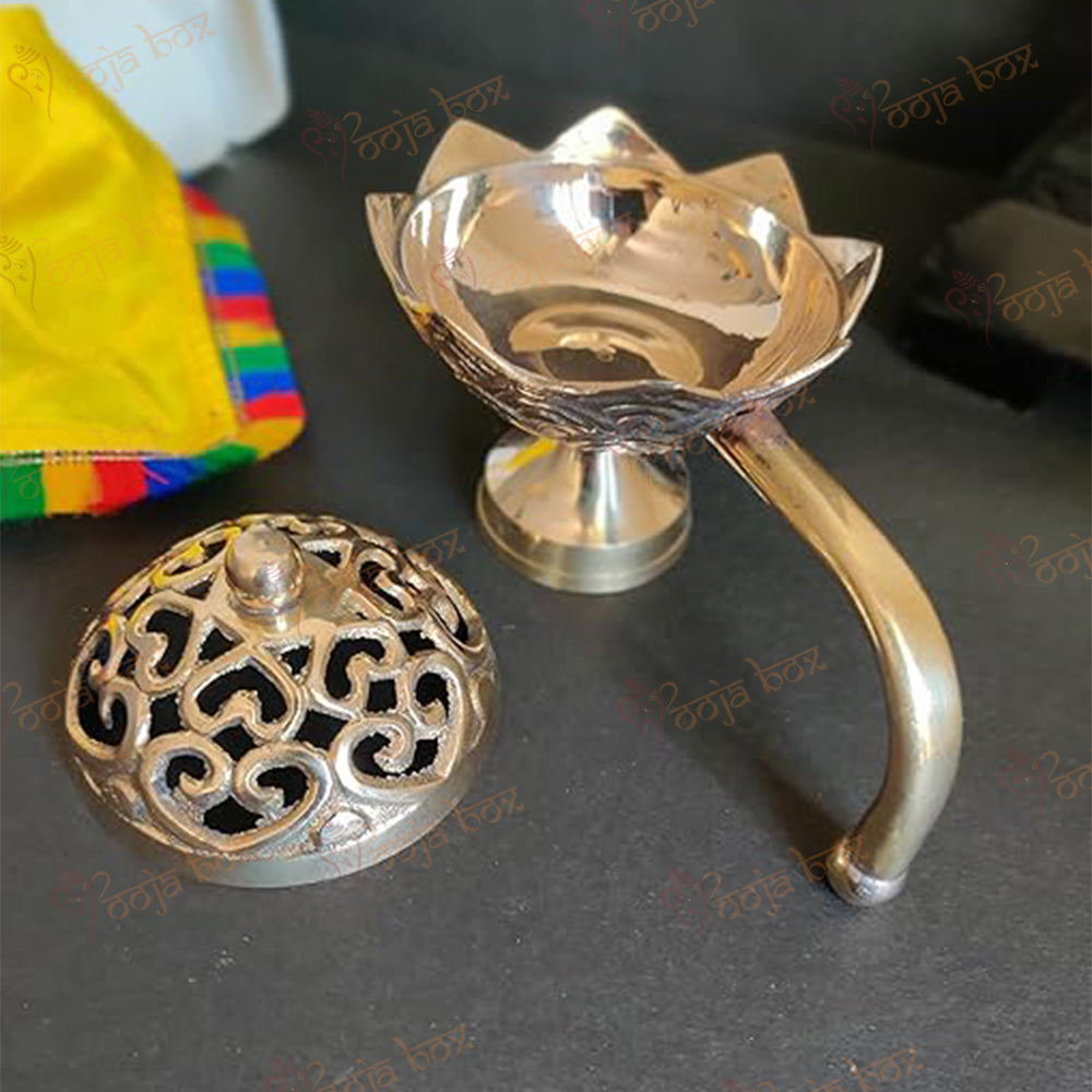 Brass Incense Burner, Loban Burner, Bakhoor Burner