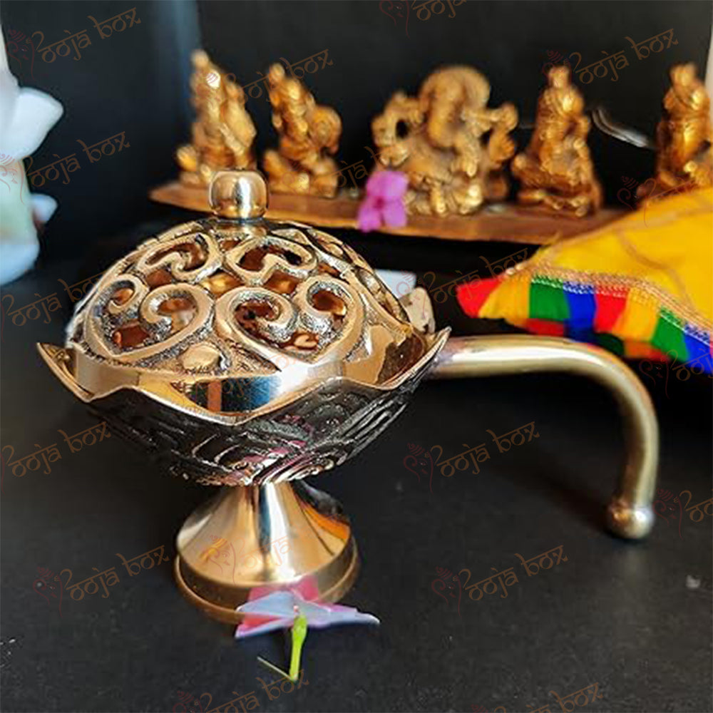 Brass Incense Burner, Loban Burner, Bakhoor Burner