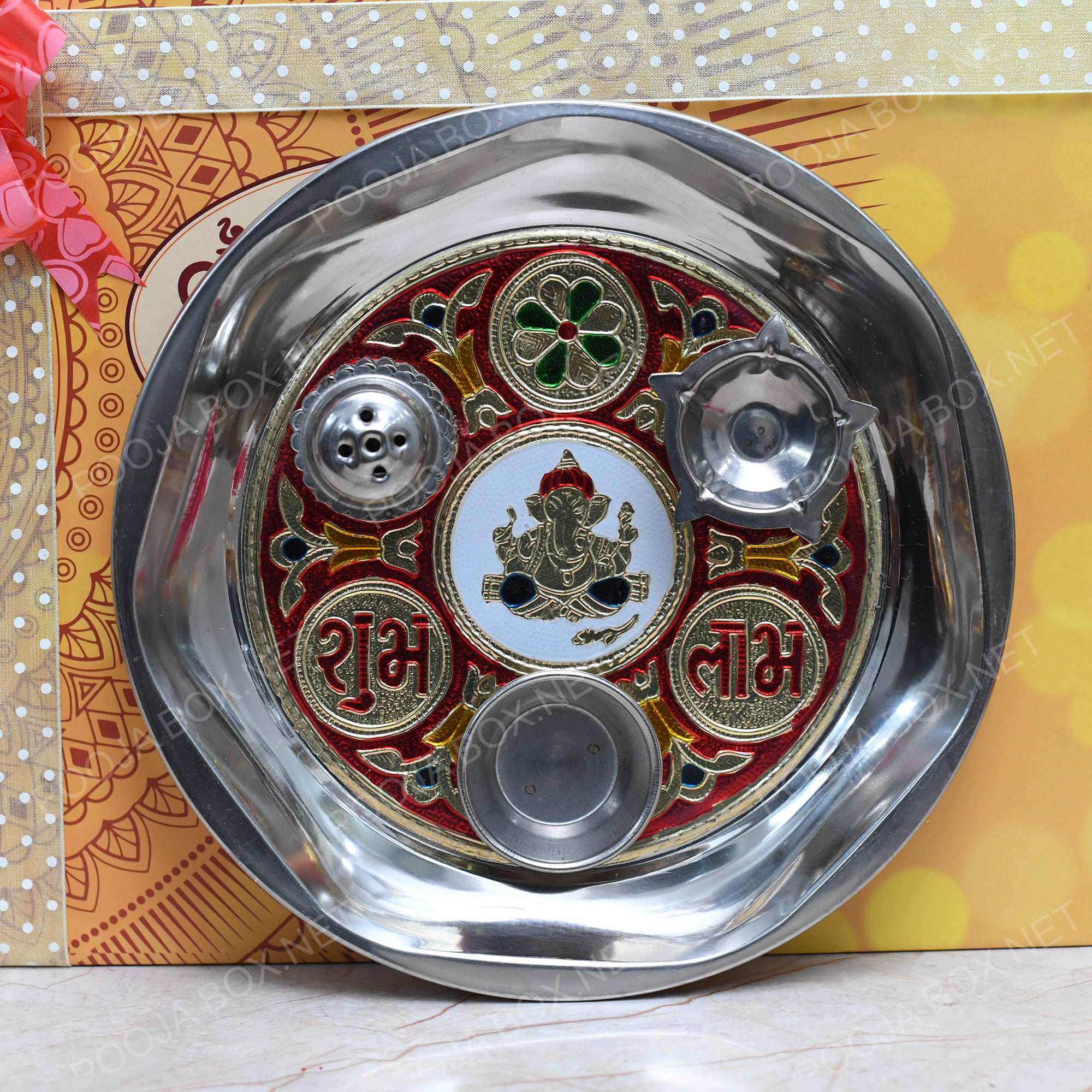 Meenakari Steel Thali