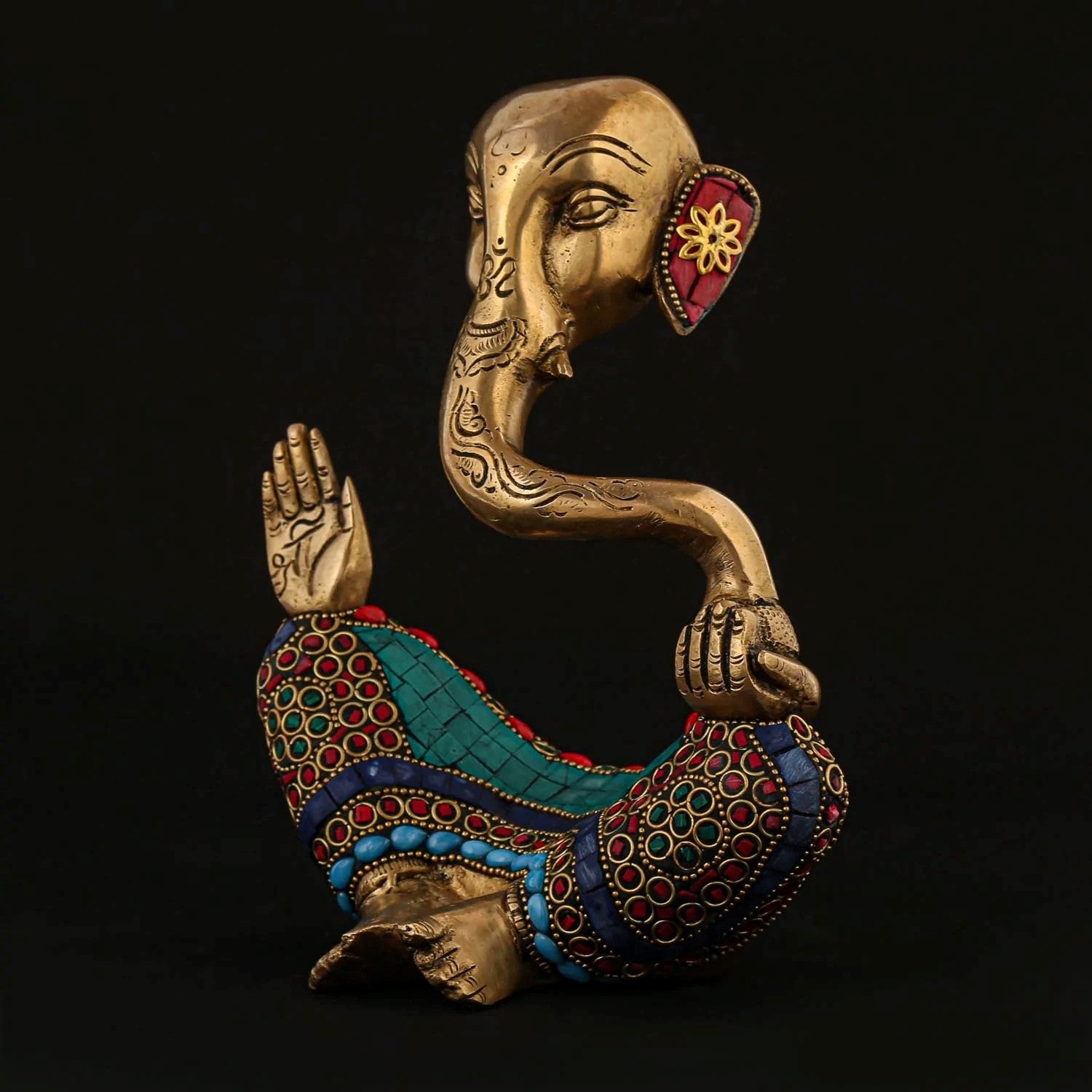 Modern Stonework Ganesha Murti