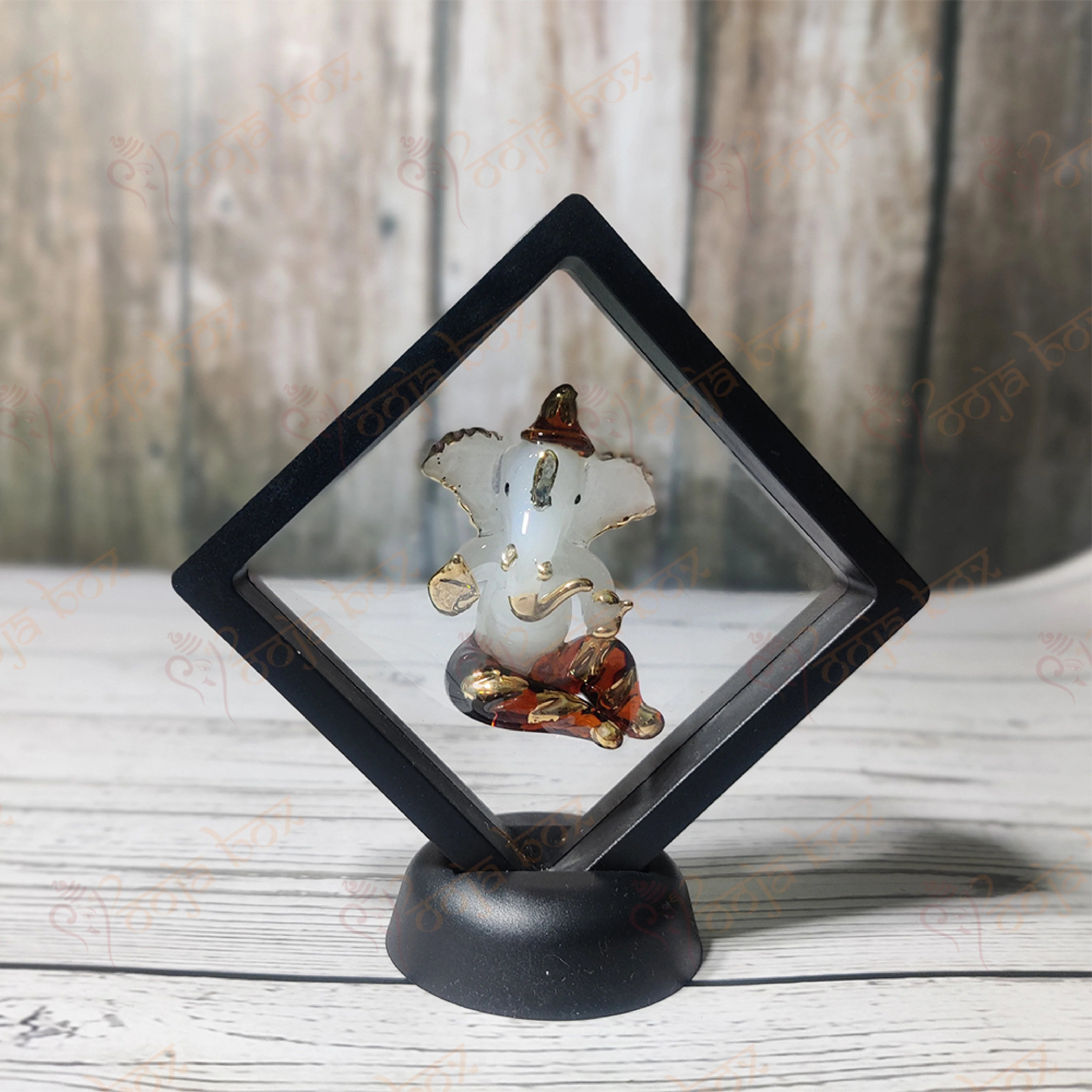 Ganesha Idol for Gift and Home Decoration Ganesha Decorative Showpiece in Black and Maroon Color