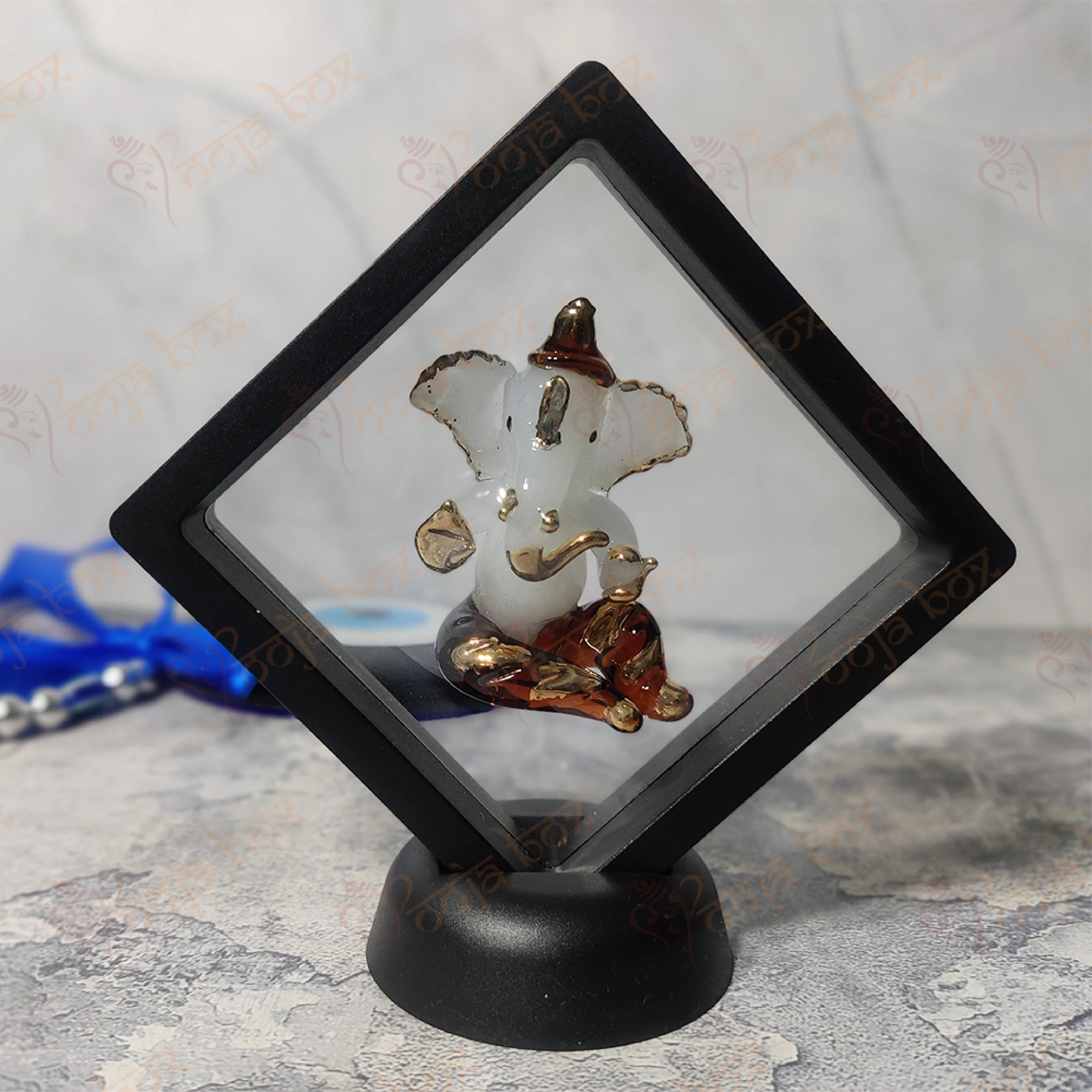 Ganesha Idol for Gift and Home Decoration Ganesha Decorative Showpiece in Black and Maroon Color