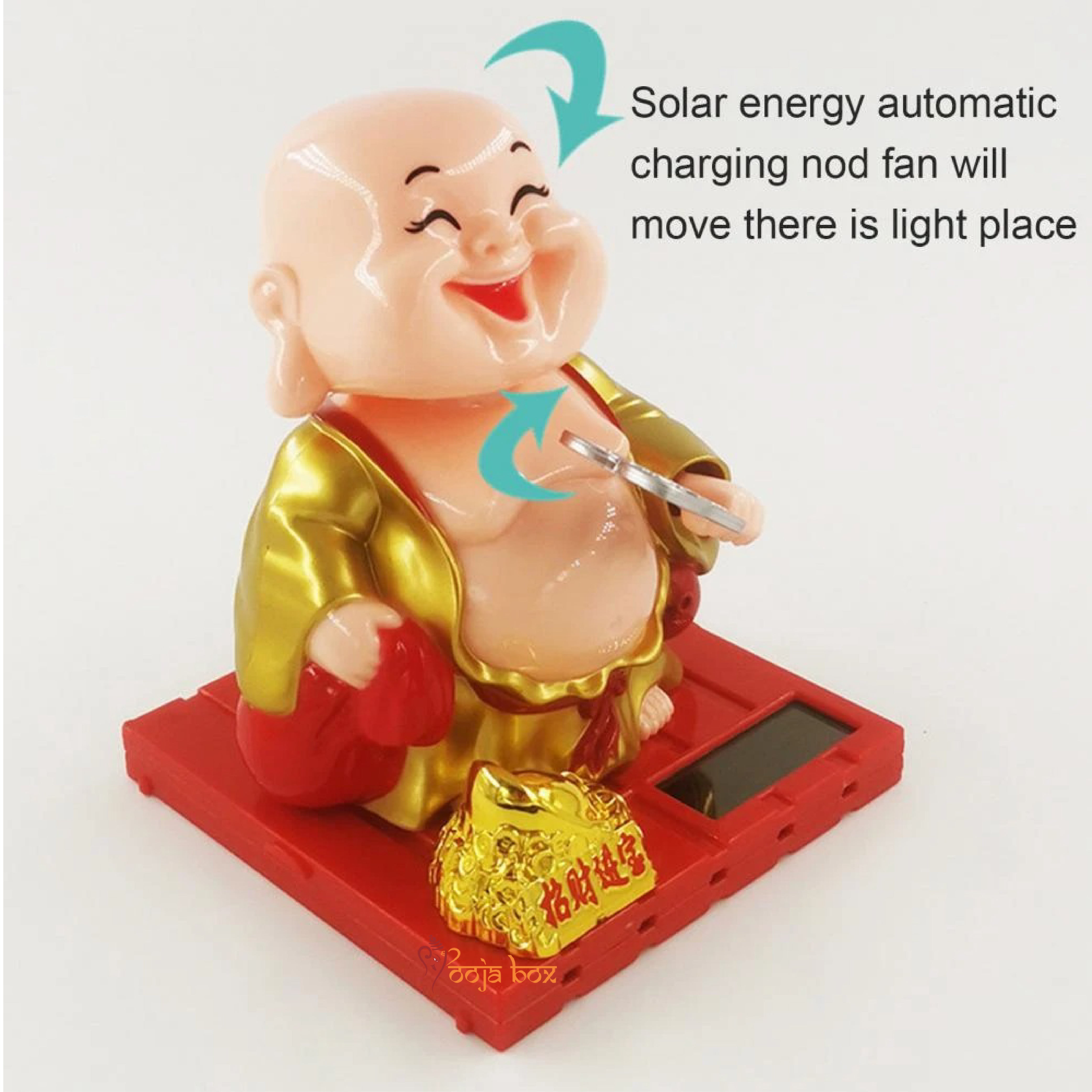 The "Ritualistic Monk" laughing Buddha holding a money bag