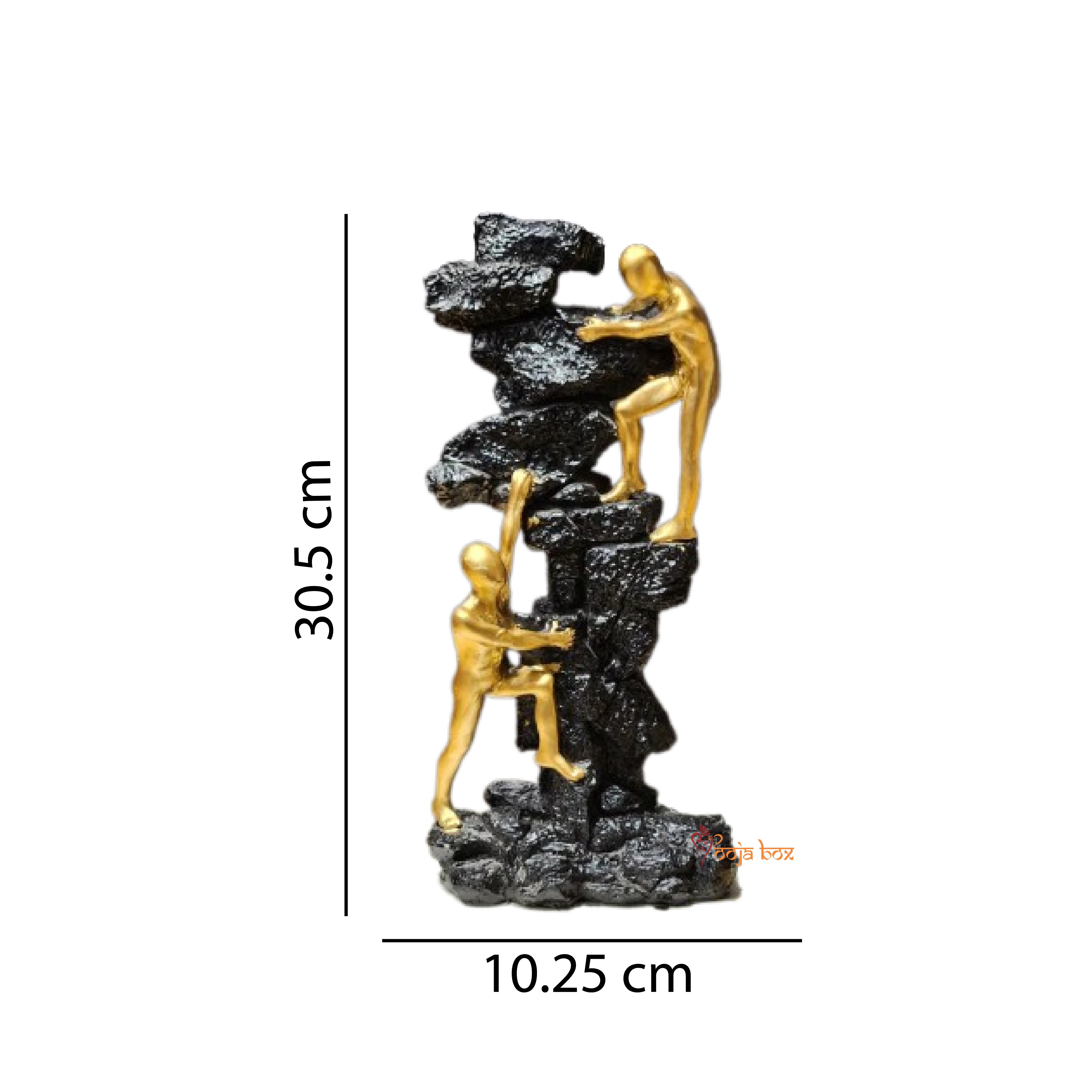 Statue Struggler On Rock