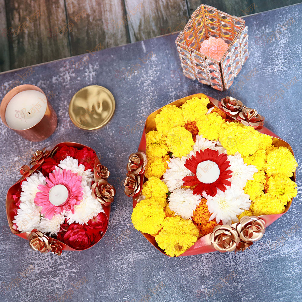 Decorative Floral Urli for Floating Candles and Flowers