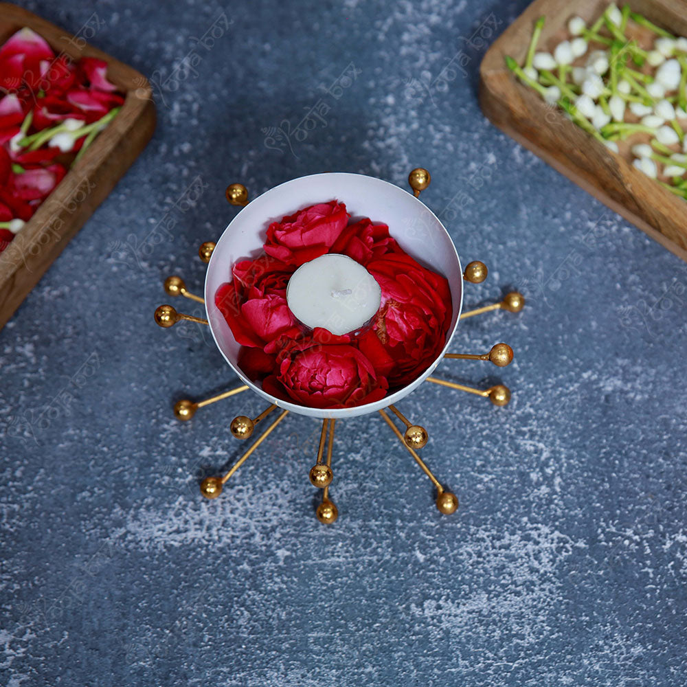 Modern Bowl With Decorative Brass Stand