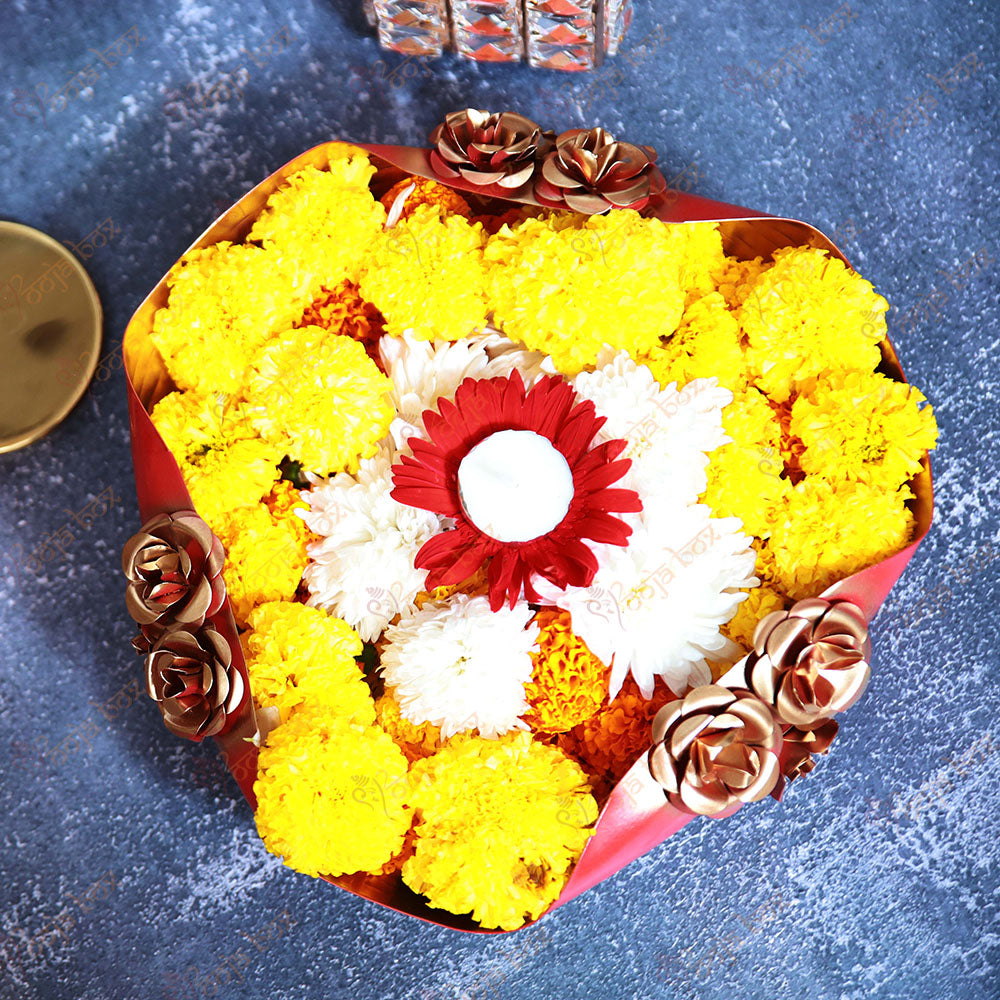 Decorative Floral Urli for Floating Candles and Flowers