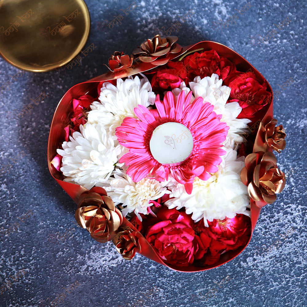 Decorative Floral Urli for Floating Candles and Flowers