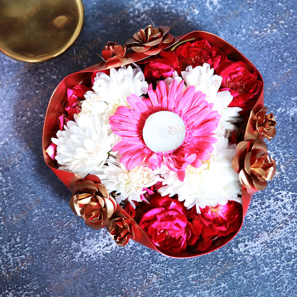 Decorative Floral Urli for Floating Candles and Flowers