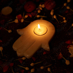 Hamsa Hand Tea Light Candle Holder for Home Decor