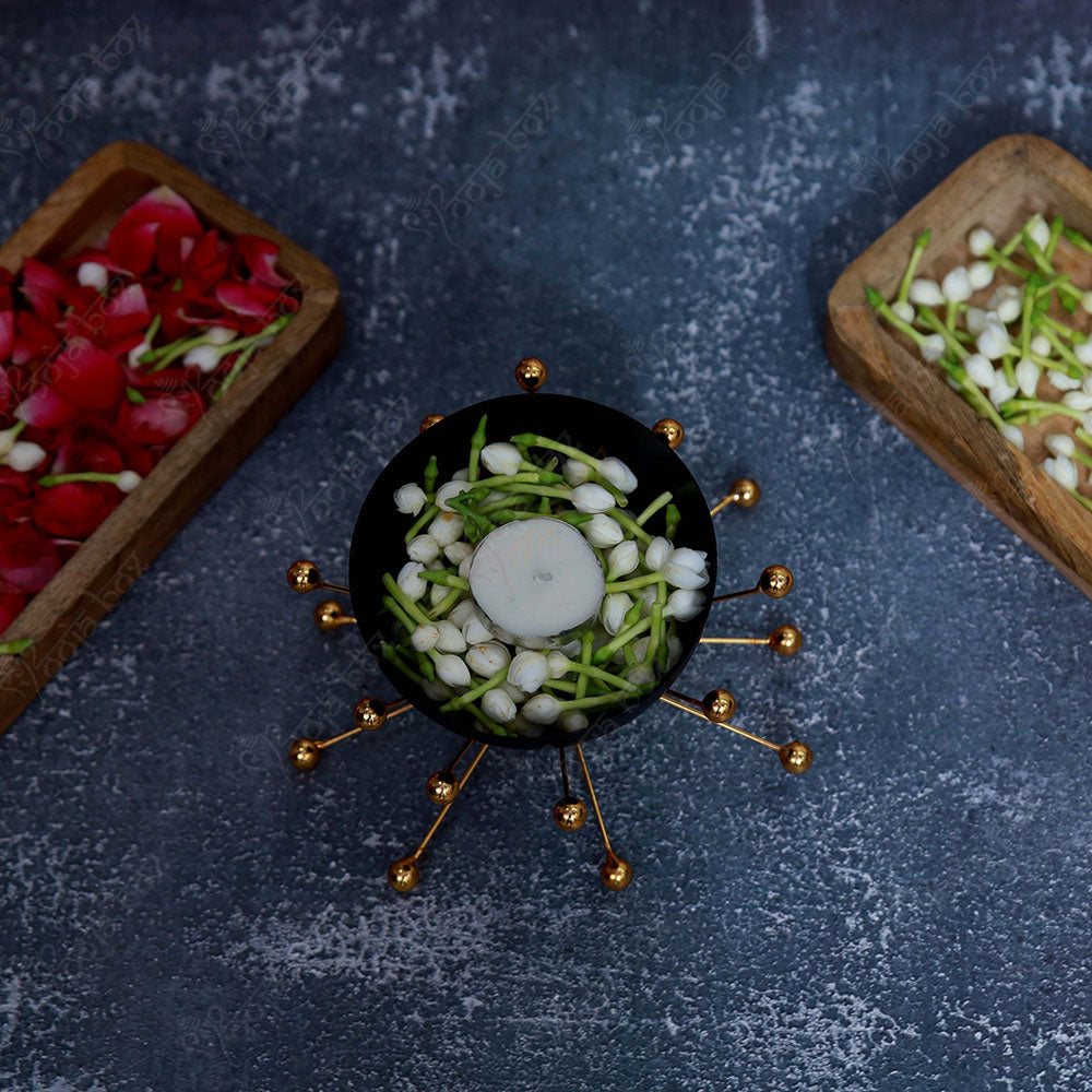 Modern Bowl With Decorative Brass Stand