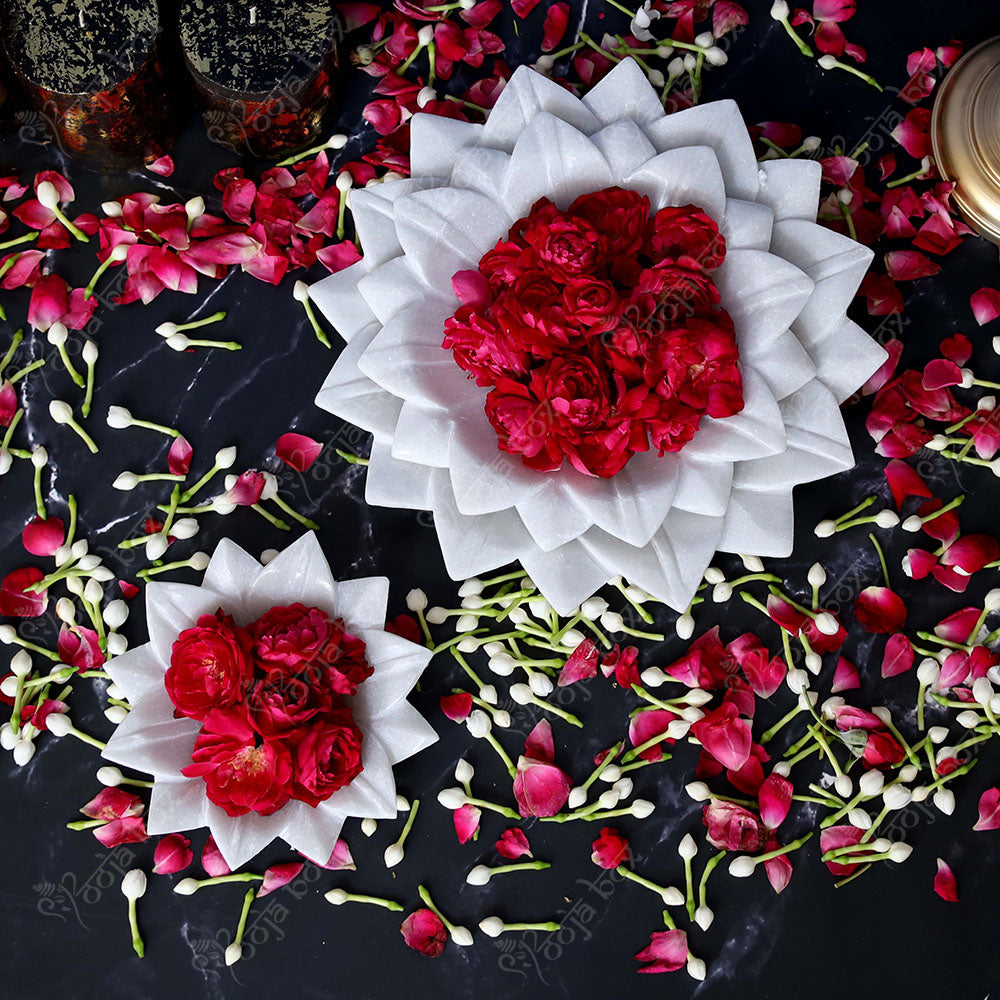 Decorative Floral Marble Urli