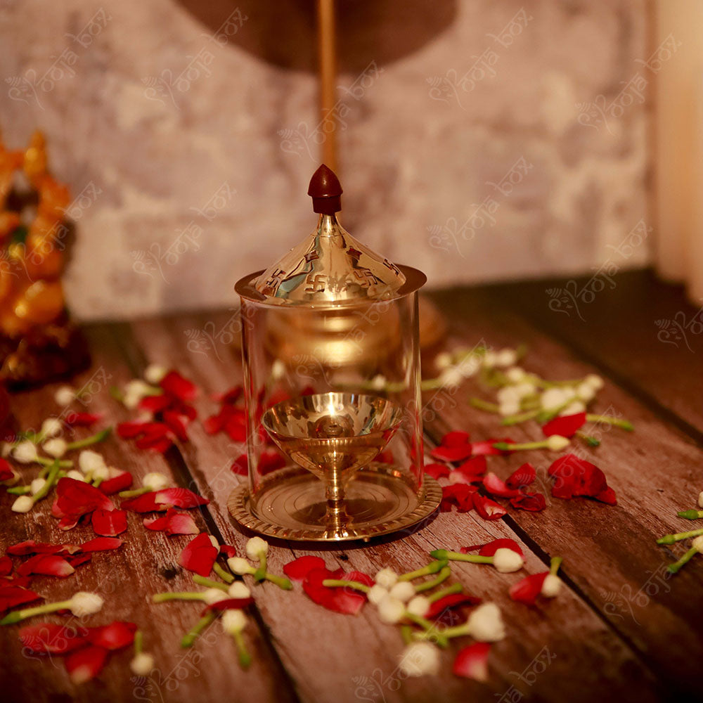 Swastik Brass Akhand Diya