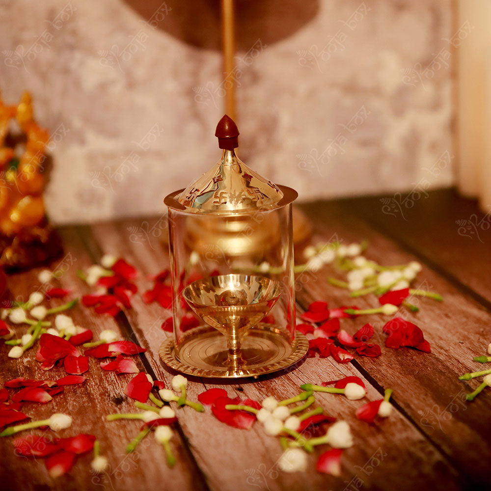 Swastik Brass Akhand Diya