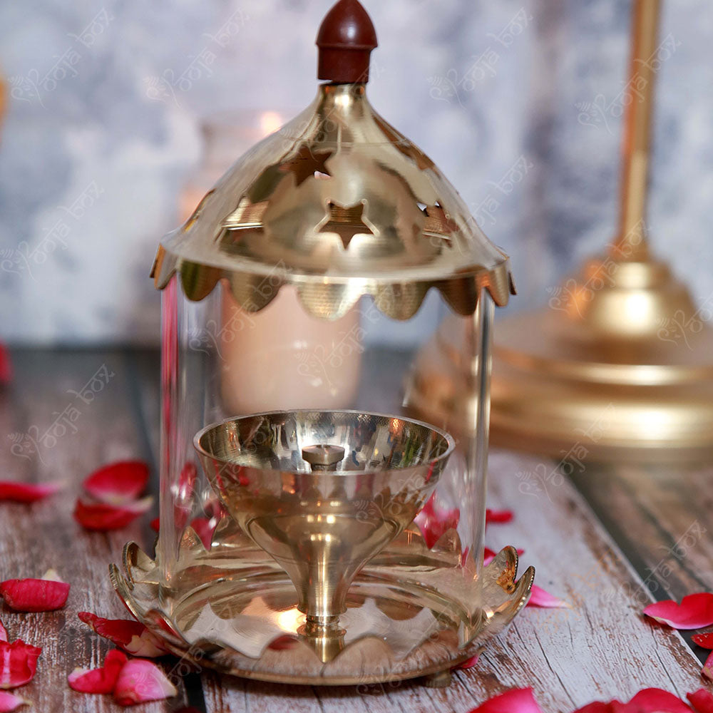 Decorative Lotus Akhand Diya