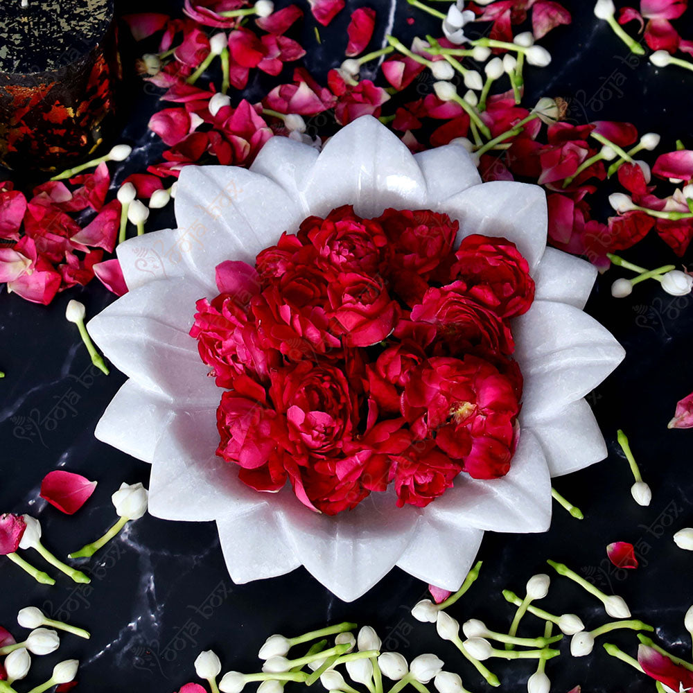 Decorative Floral Marble Urli