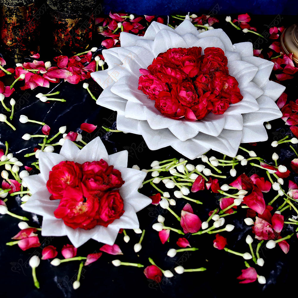 Decorative Floral Marble Urli