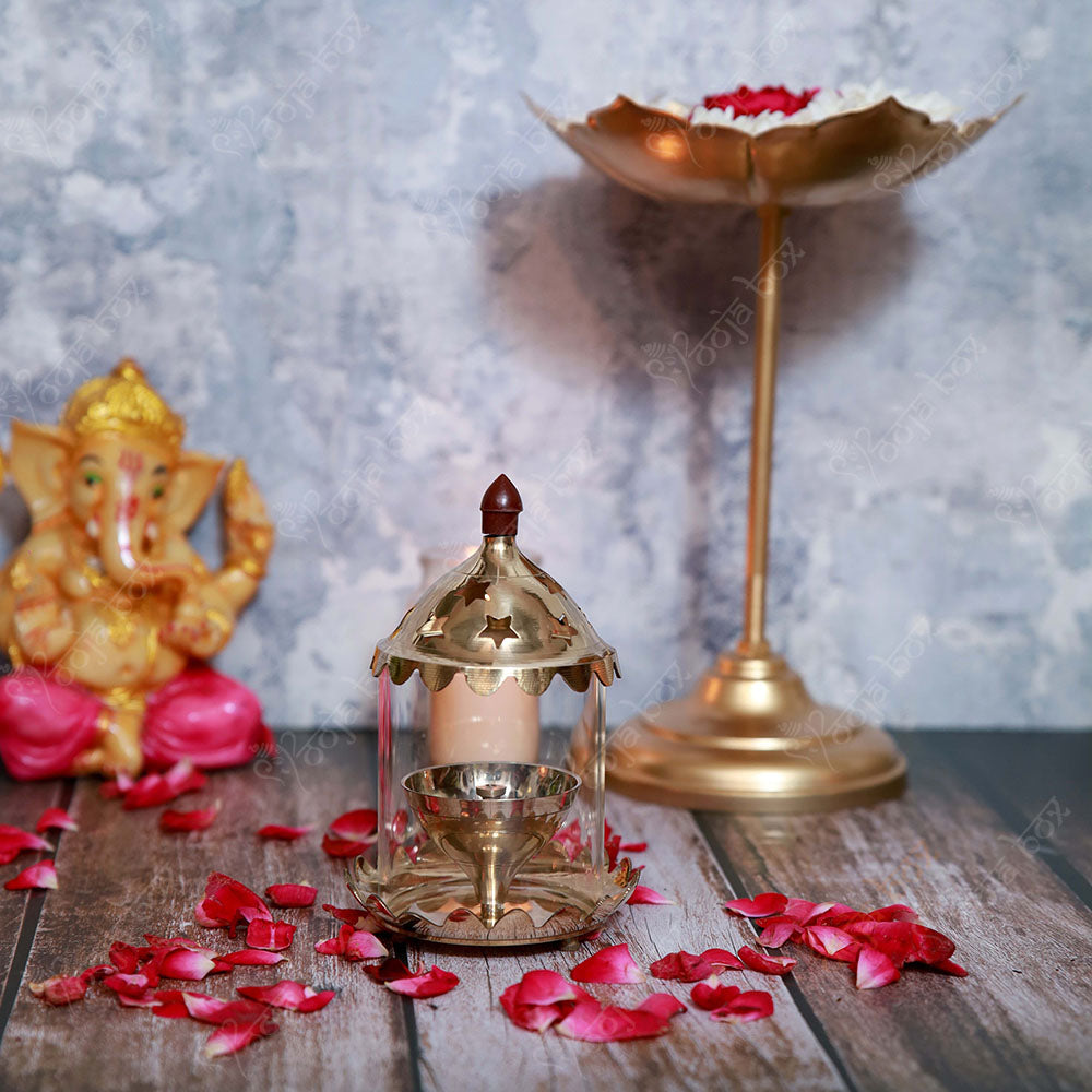 Decorative Lotus Akhand Diya