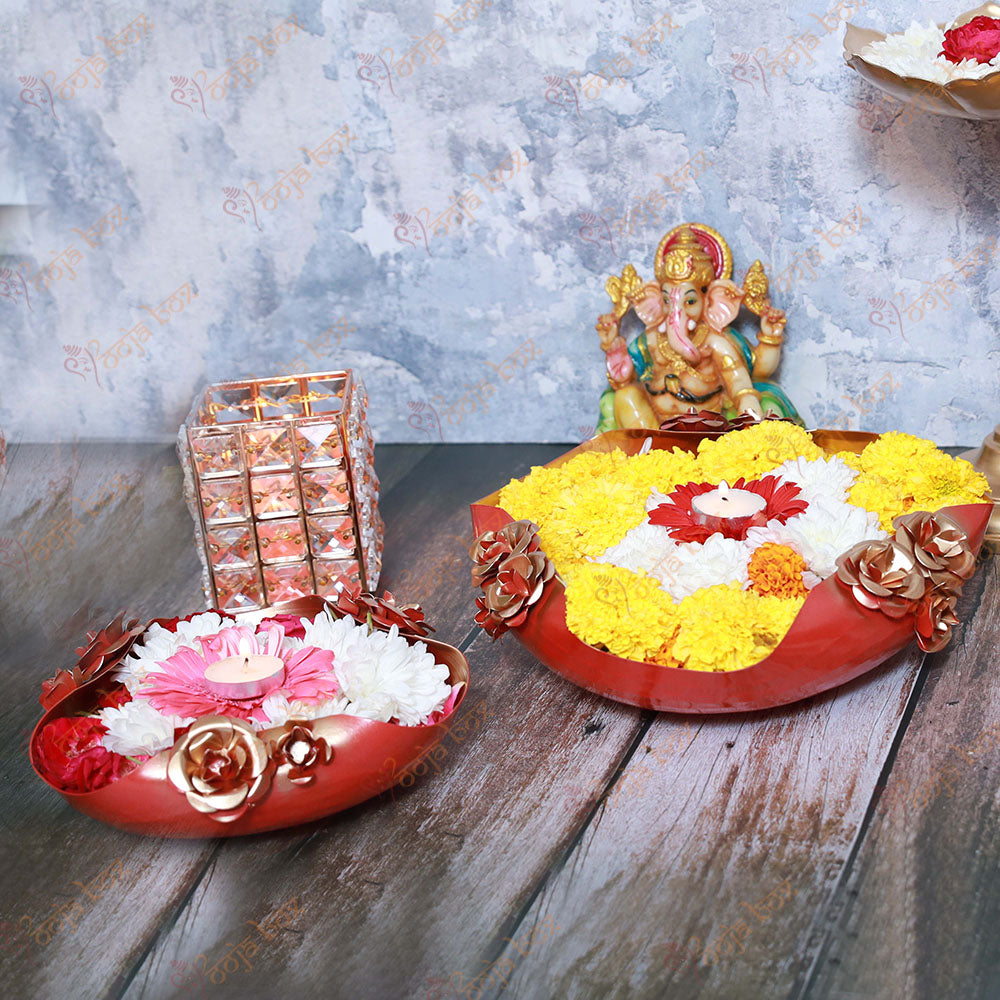 Decorative Floral Urli for Floating Candles and Flowers