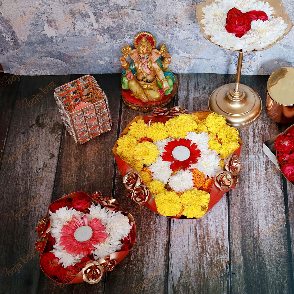 Decorative Floral Urli for Floating Candles and Flowers