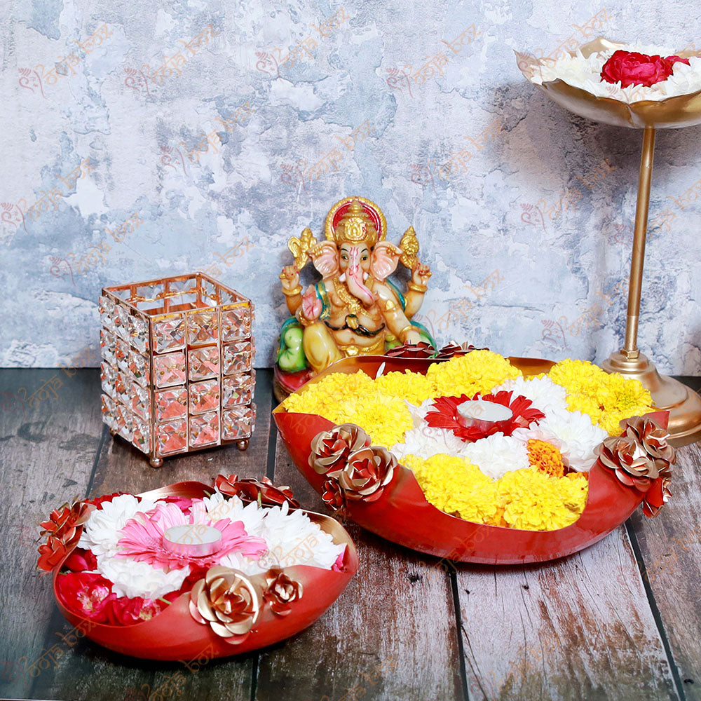 Decorative Floral Urli for Floating Candles and Flowers