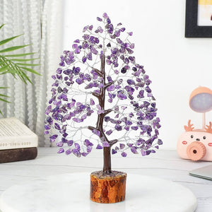 Amethyst Feng Shui Natural Healing Crystal Gemstone Fortune Tree