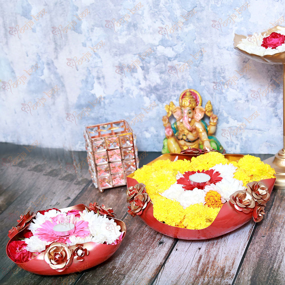 Decorative Floral Urli for Floating Candles and Flowers