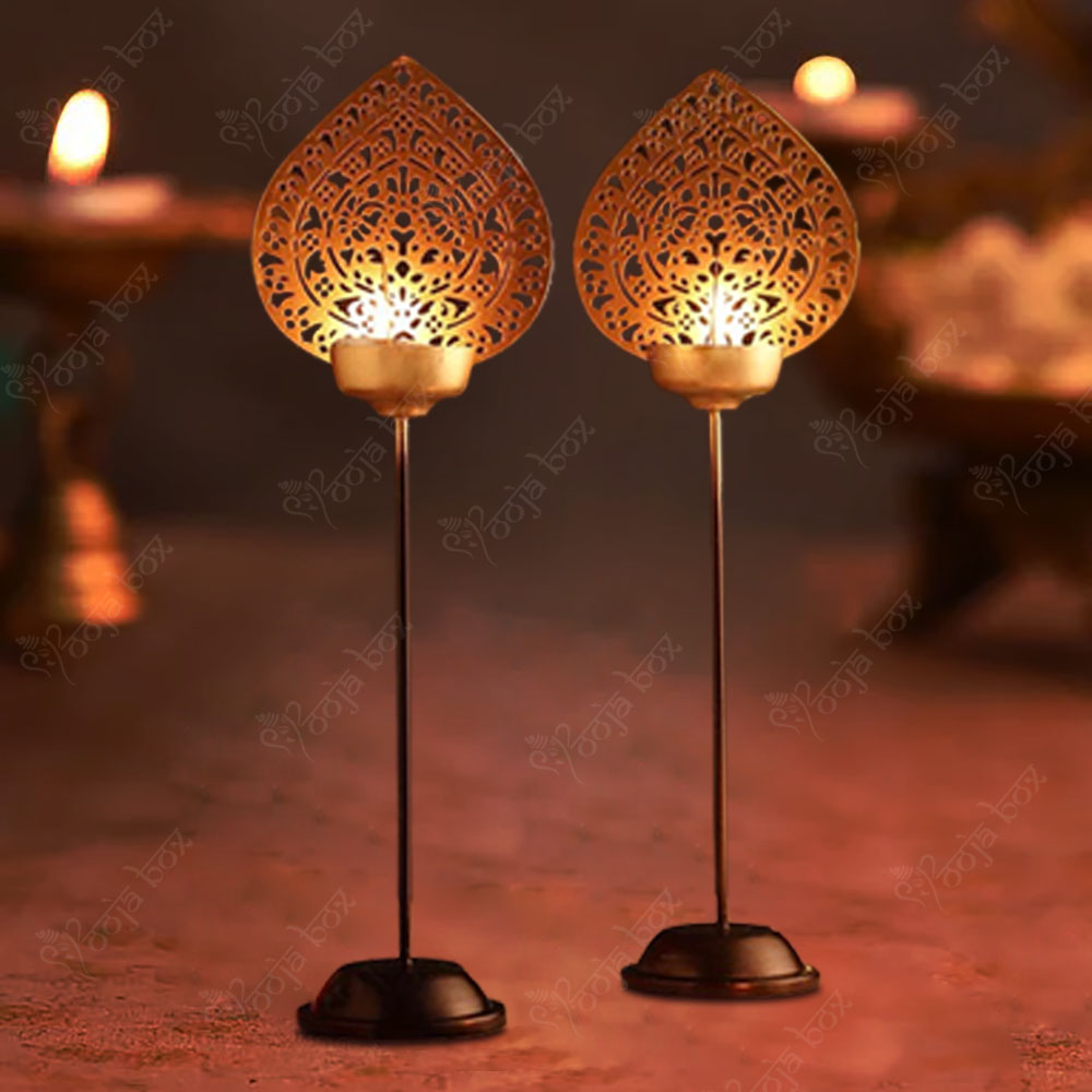 Aamrapali Designer Peacock T-Light With Stand