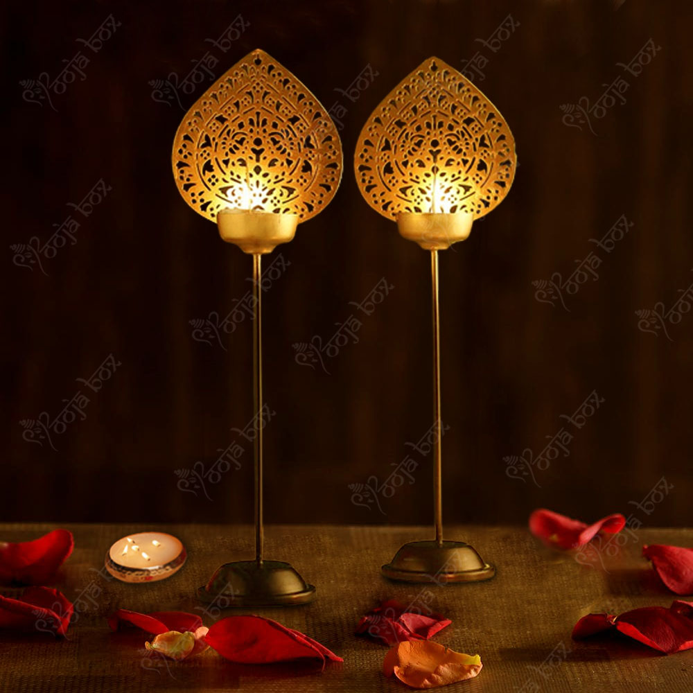 Aamrapali Designer Peacock T-Light With Stand