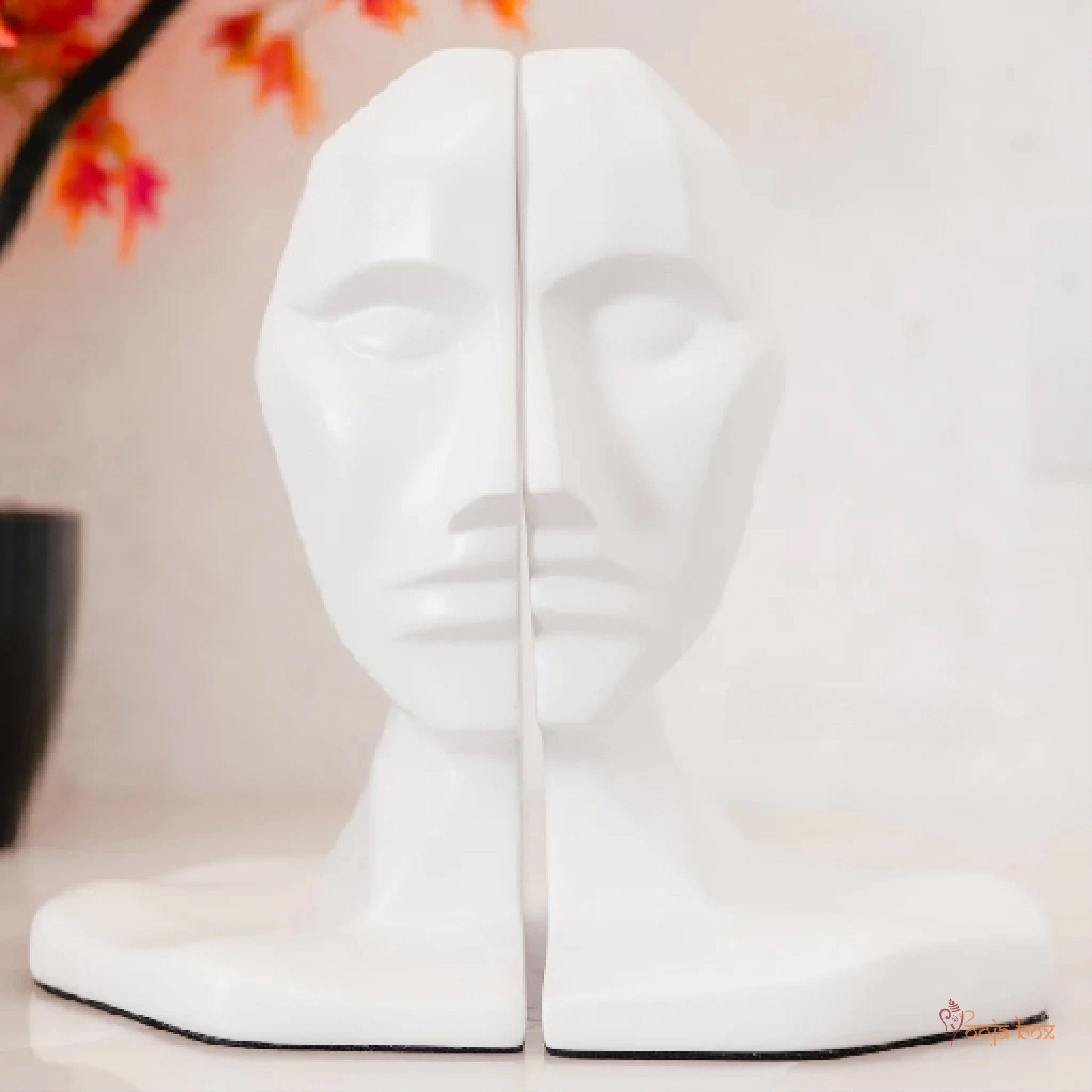 Human Bookends Philosophical Human Face Bookend – PoojaBox