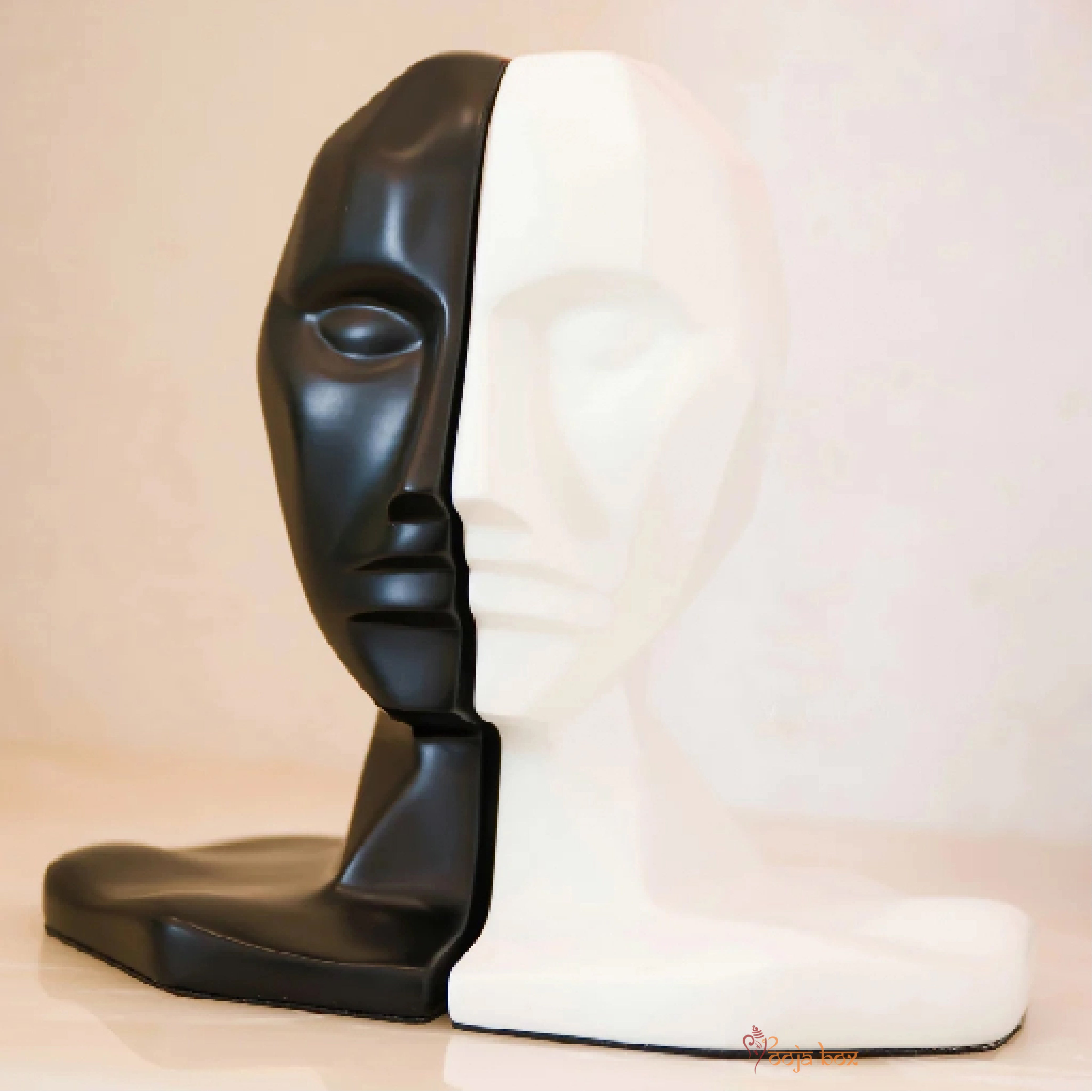 Philosophical Human Face Bookend