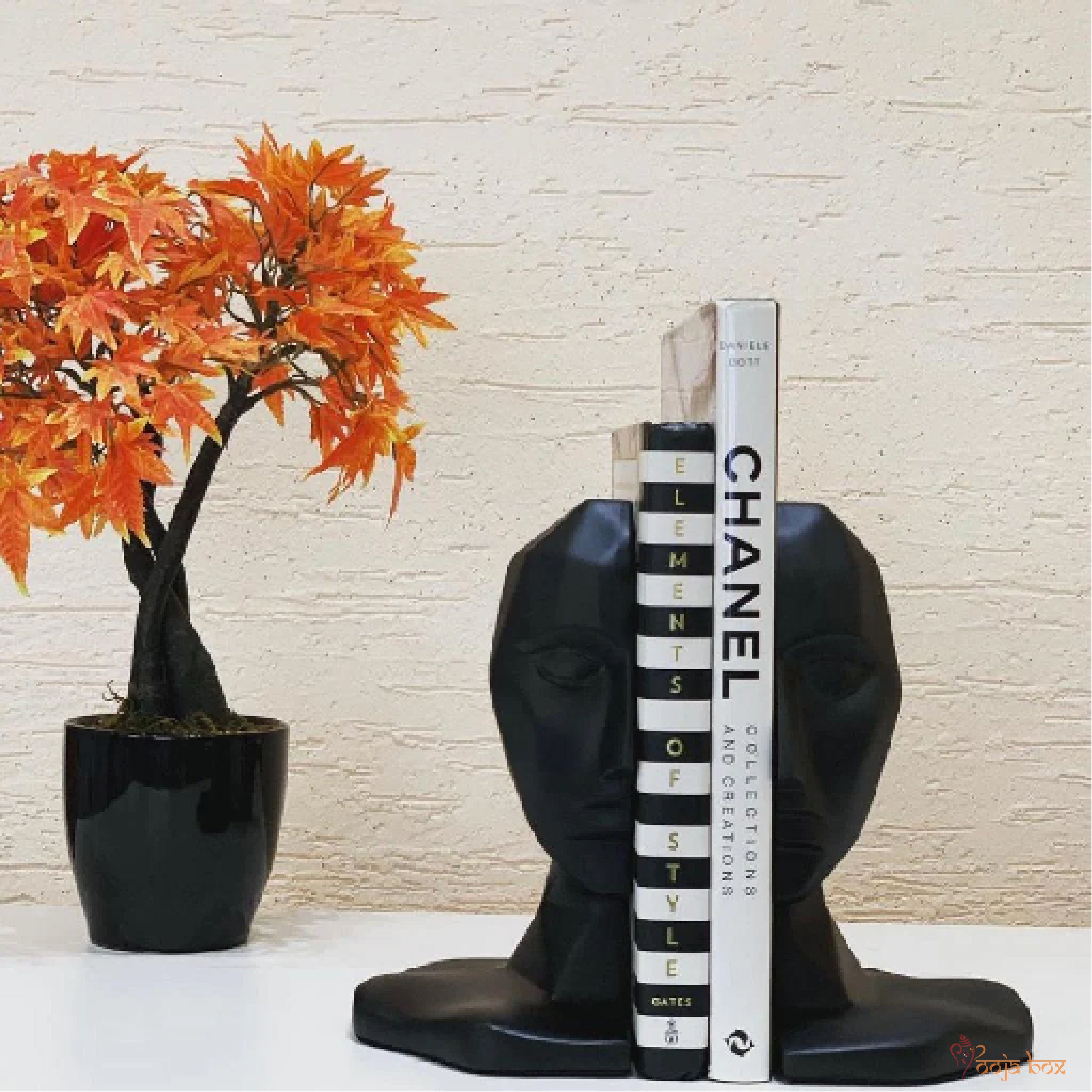 Philosophical Human Face Bookend