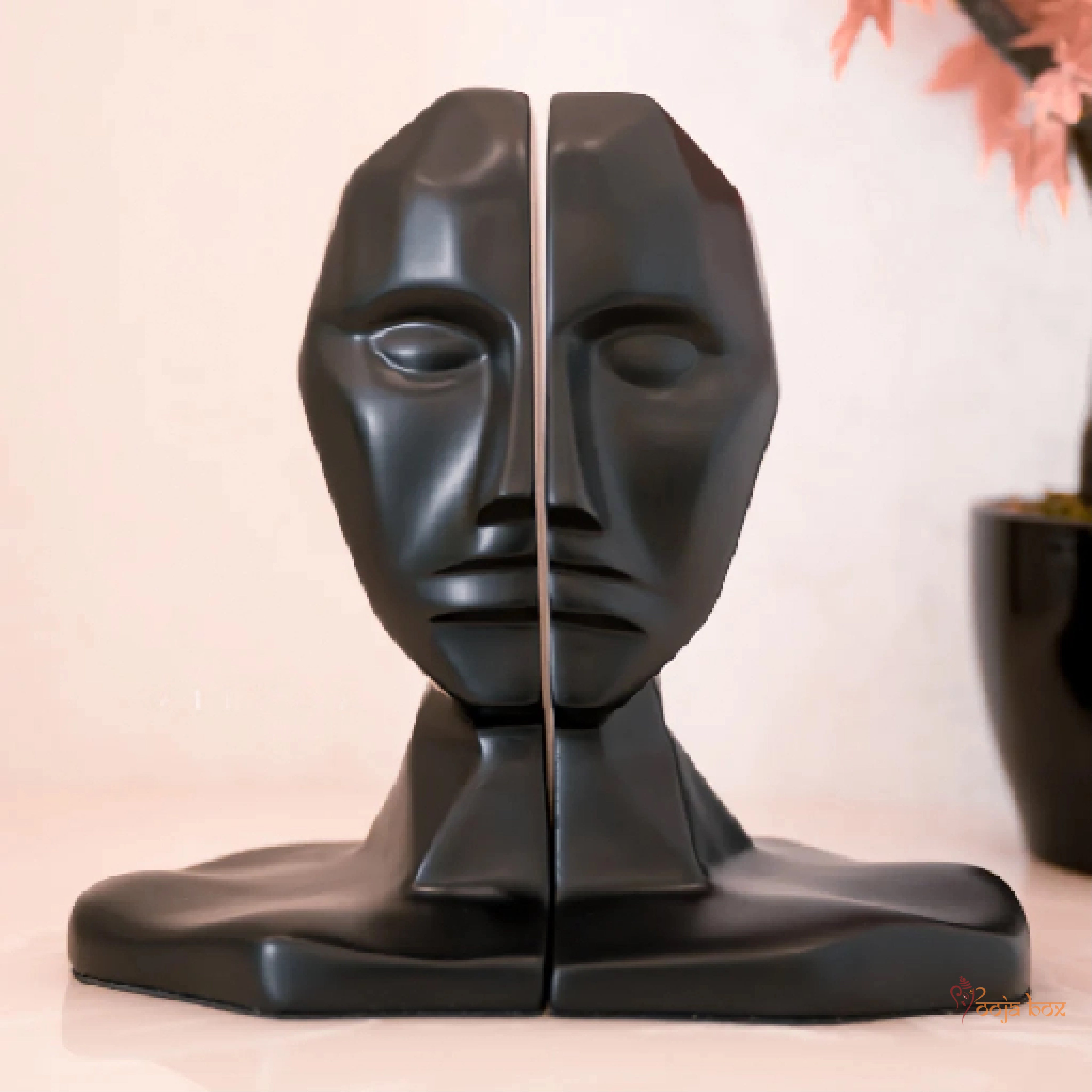 Philosophical Human Face Bookend