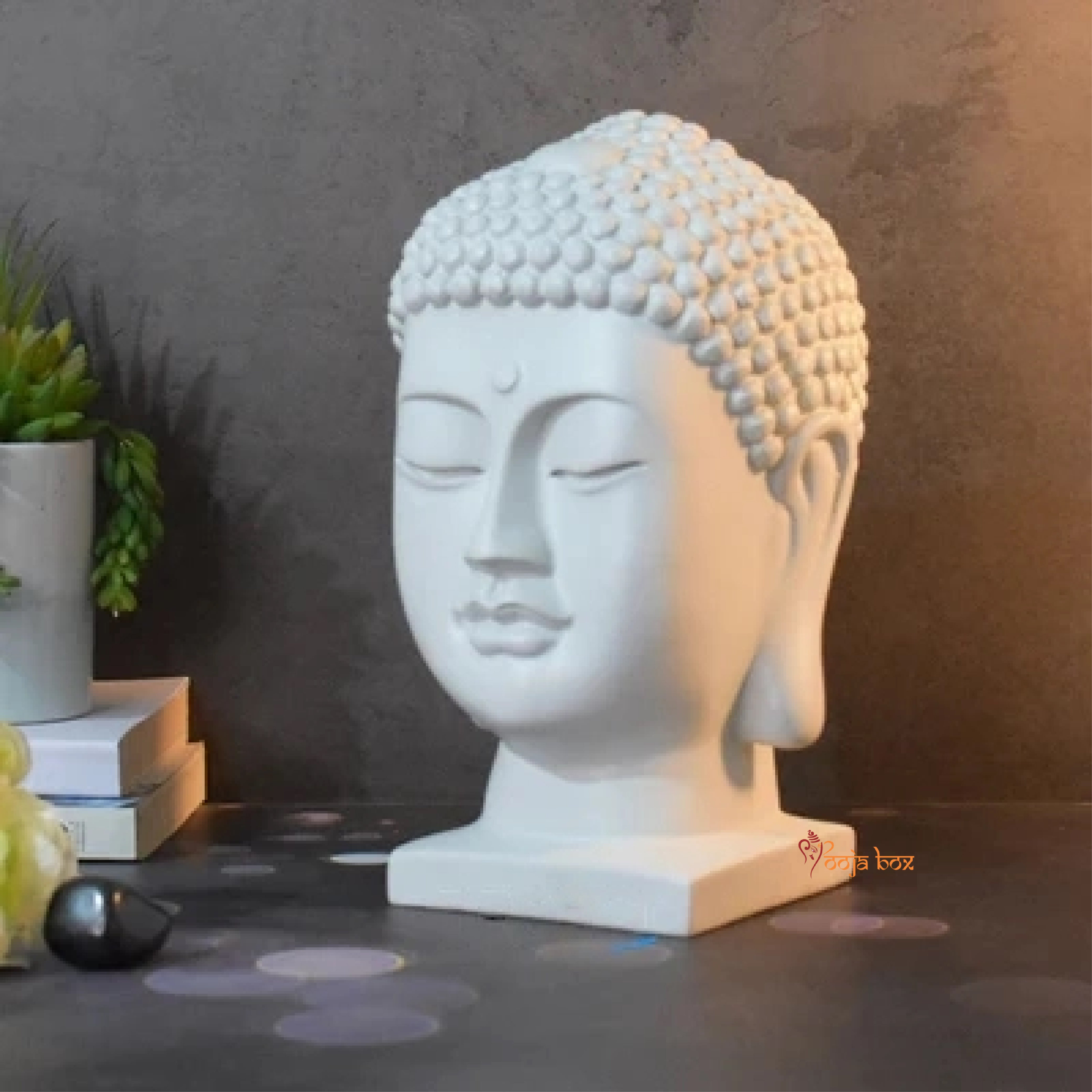 Beautiful Ceramic Buddha Head Showpiece