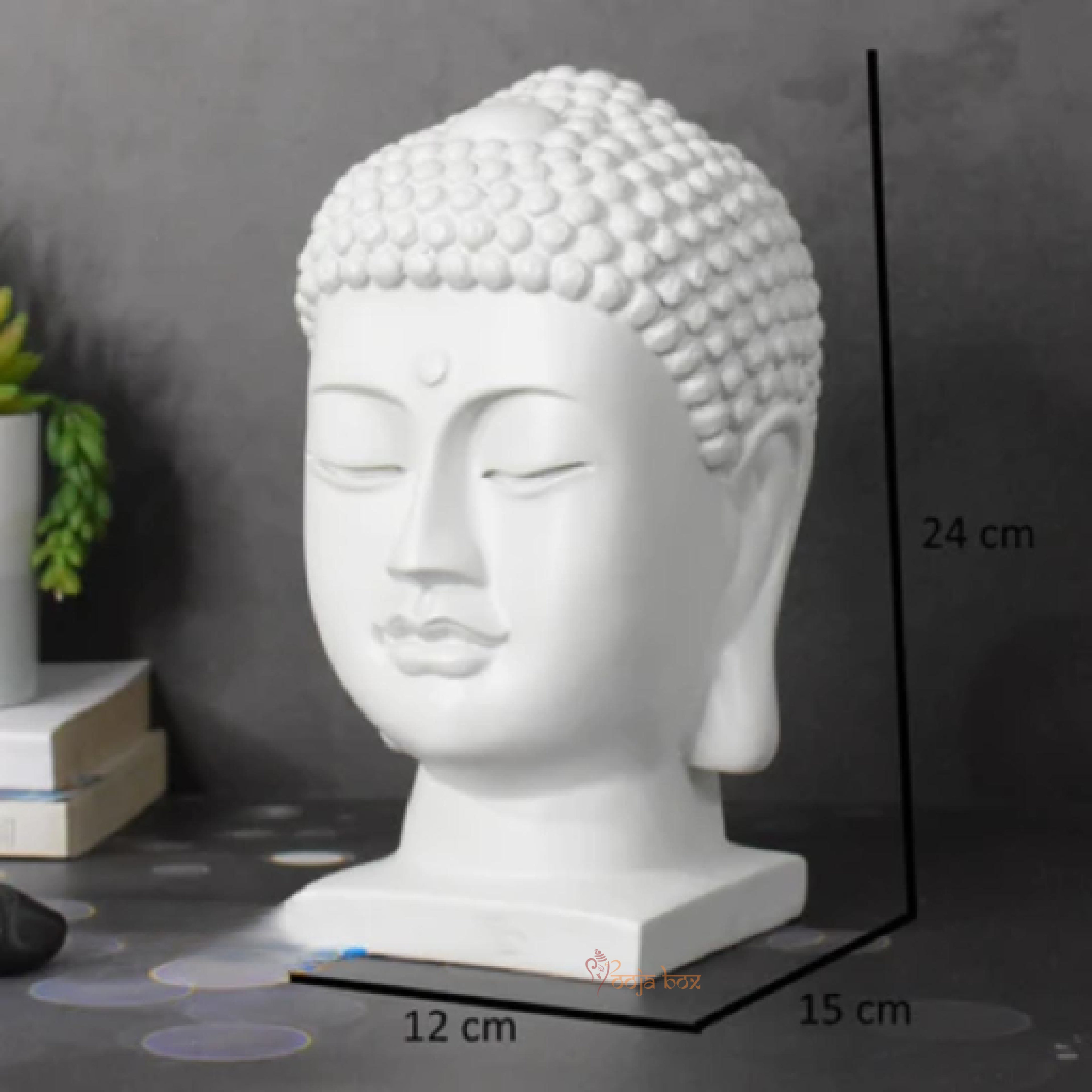 Beautiful Ceramic Buddha Head Showpiece