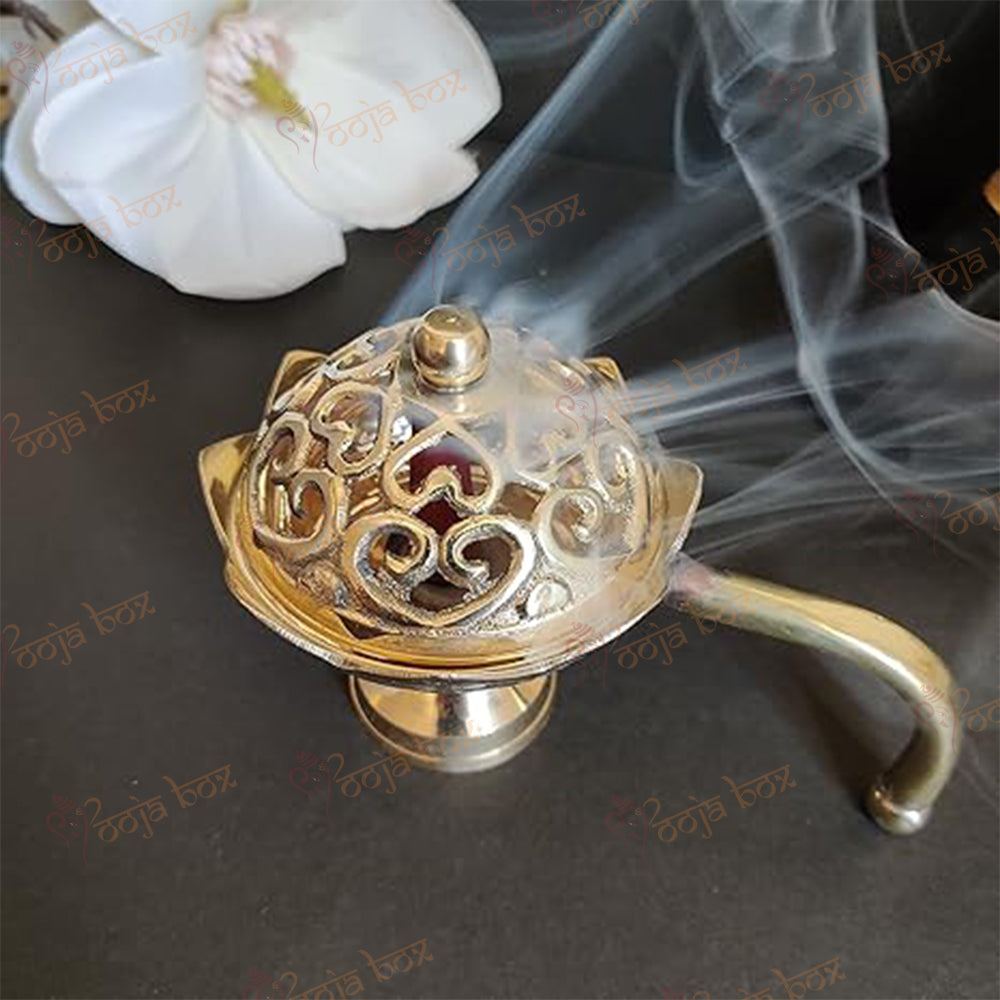 Brass Bakhoor Burner, Incense Loban Burner