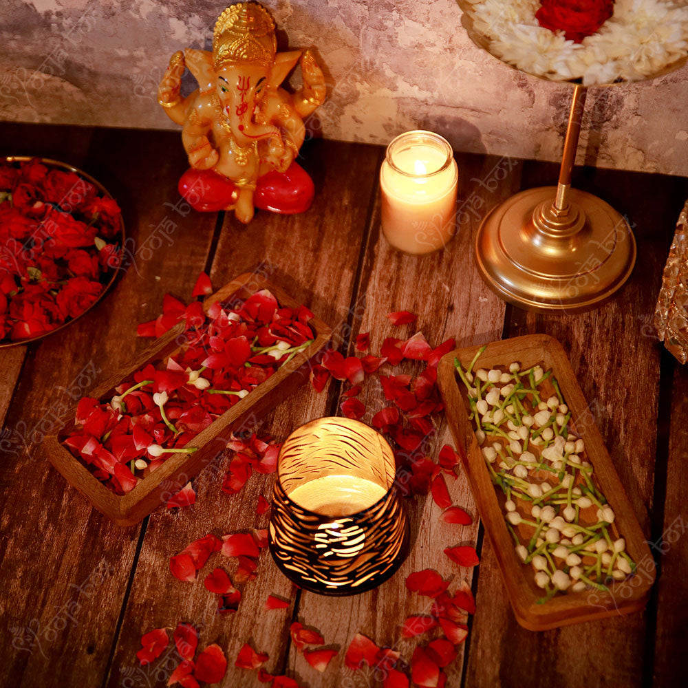 Classic Black Layer Design Candle Holder