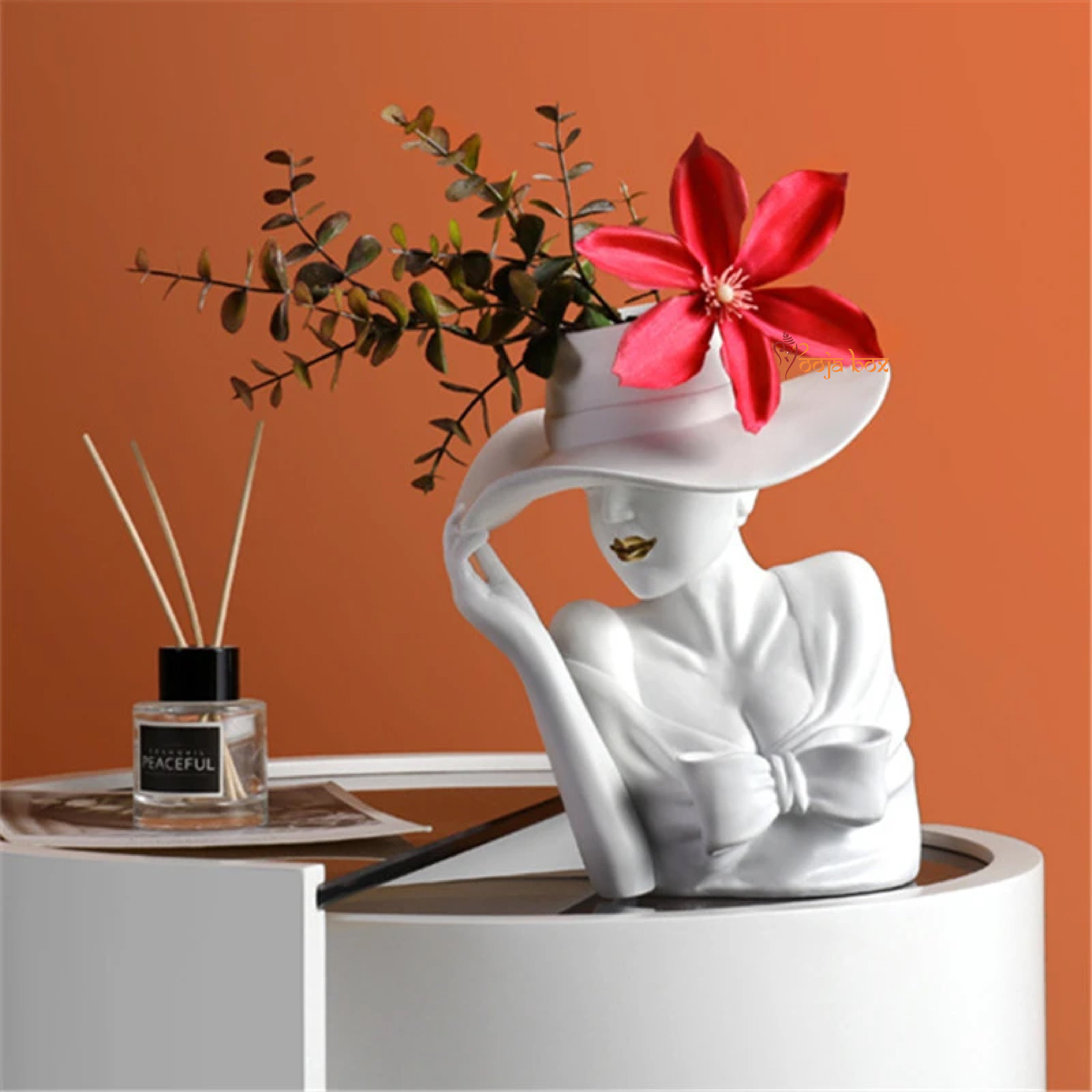 Lady with head planter Or Vase