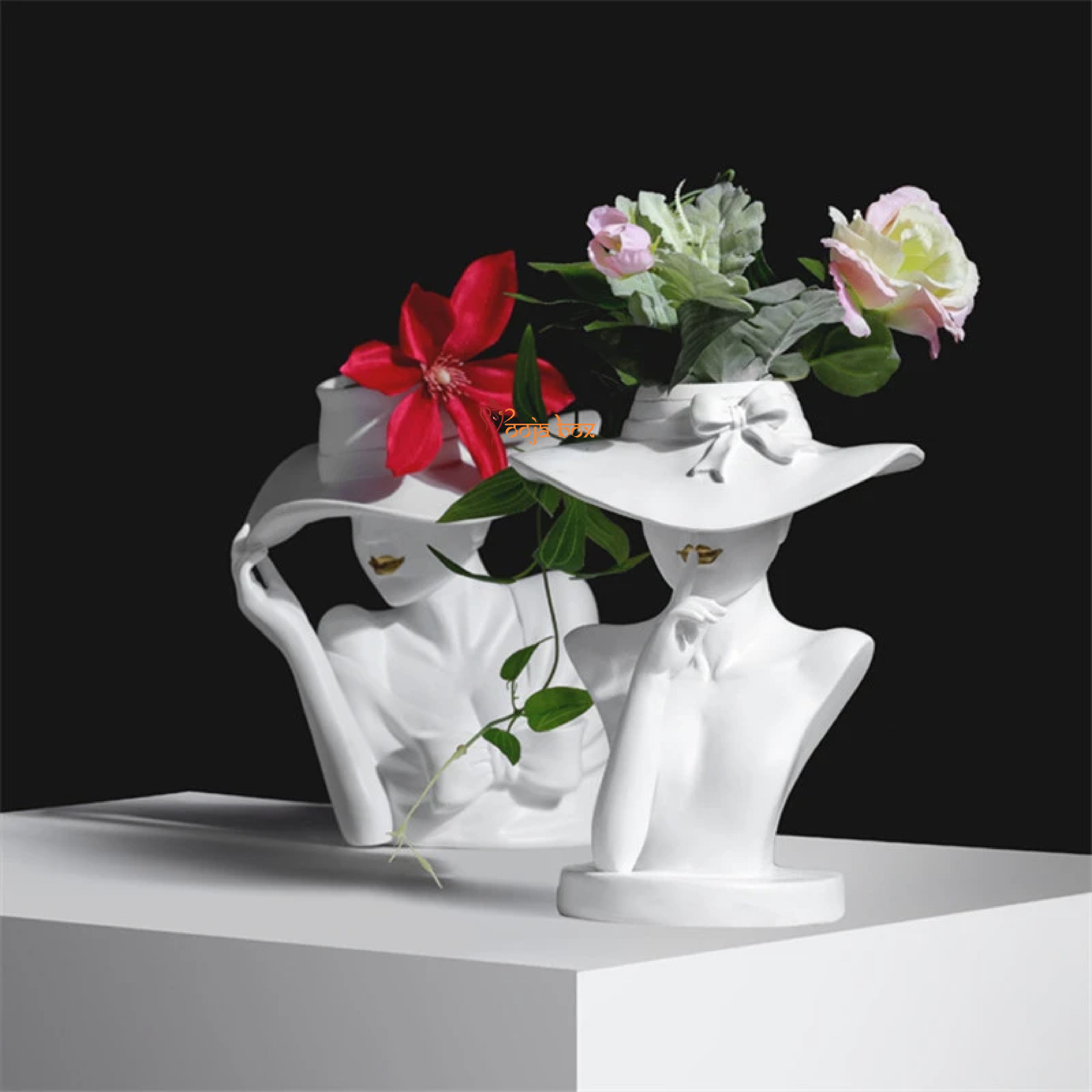 Lady with head planter Or Vase