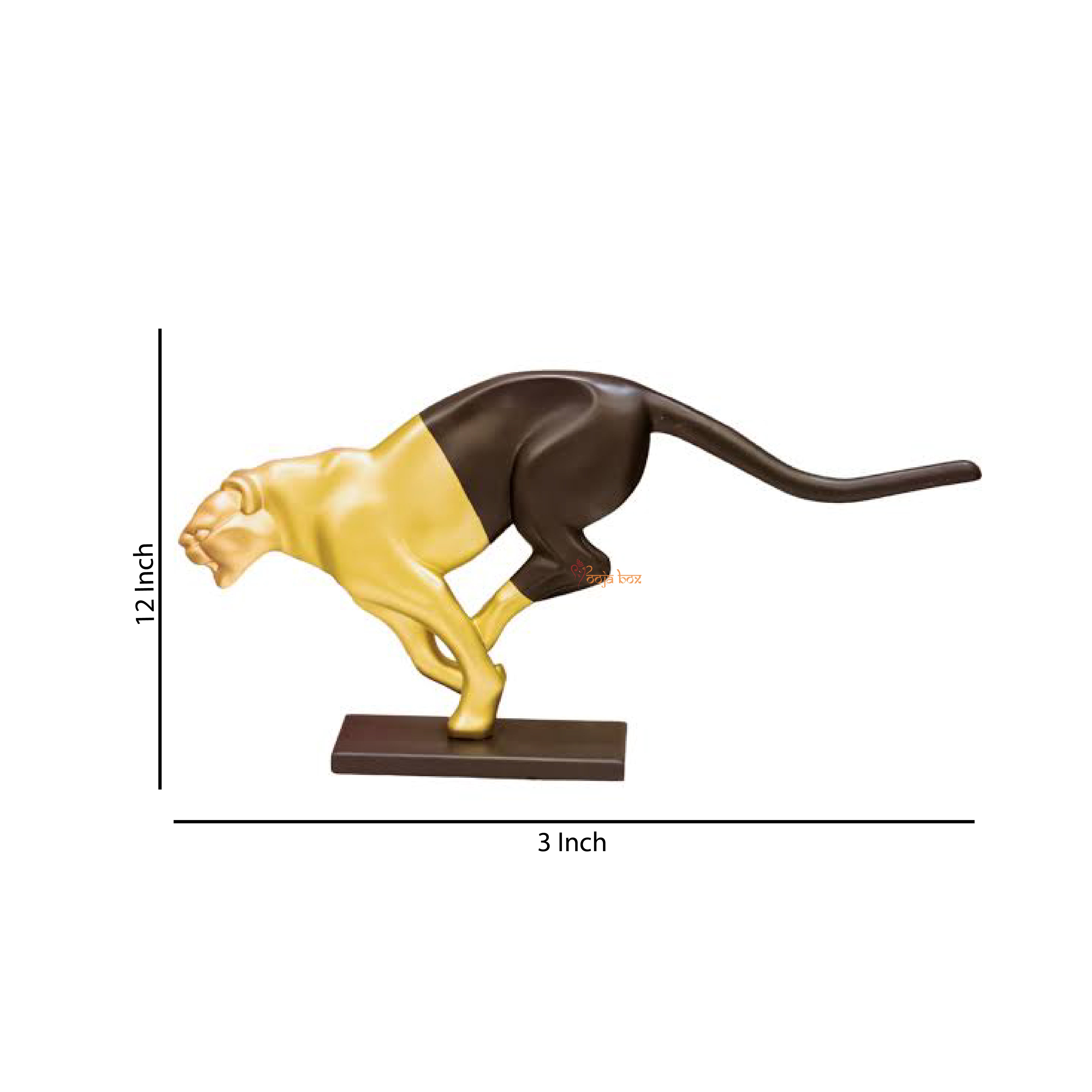 ABSTRACT GRACEFUL PANTHER SCULPTURE
