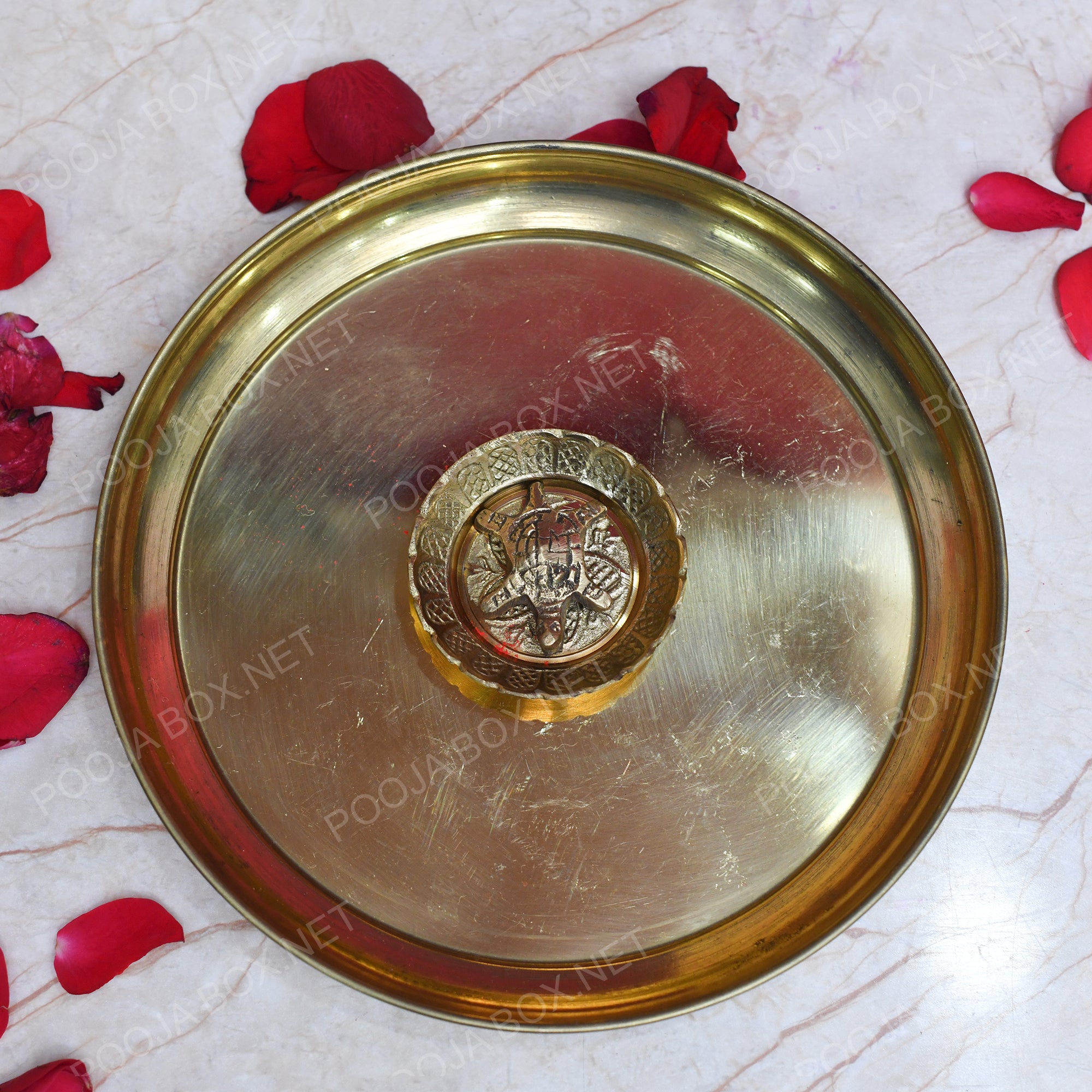 Classic Brass Pooja Thali Set