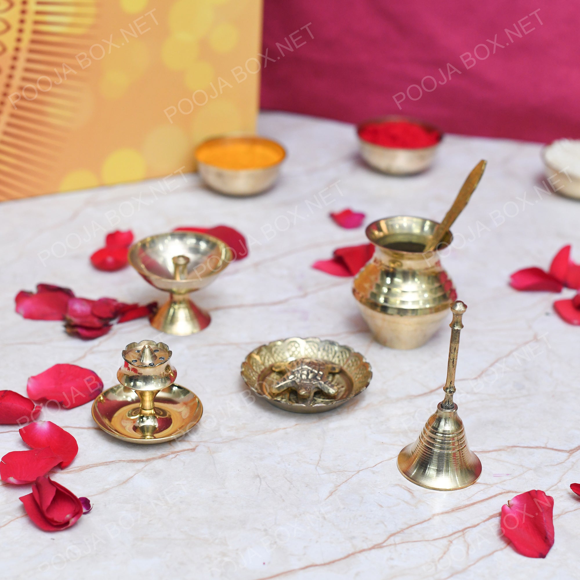 Brass Puja Thali Set