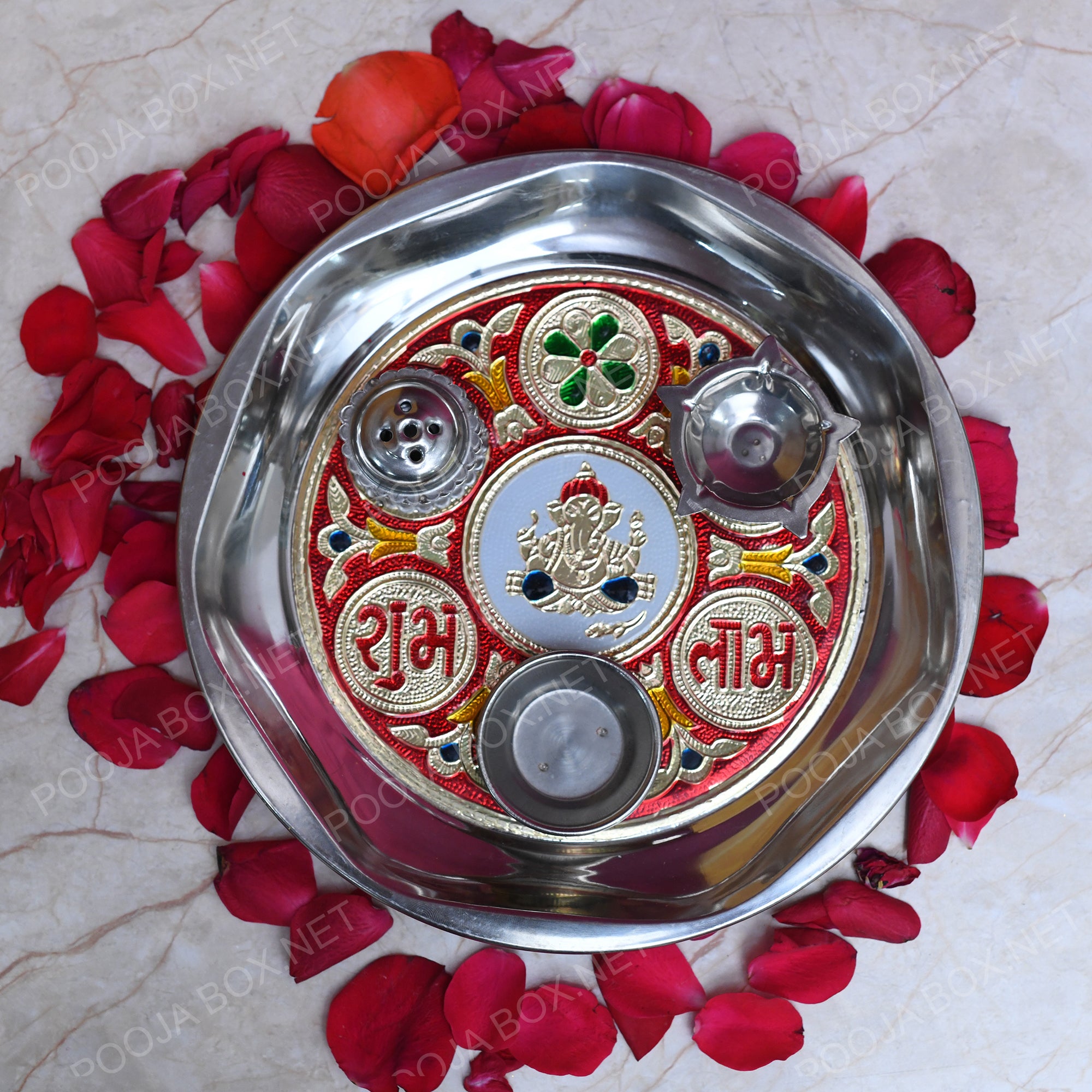 Meenakari Steel Thali