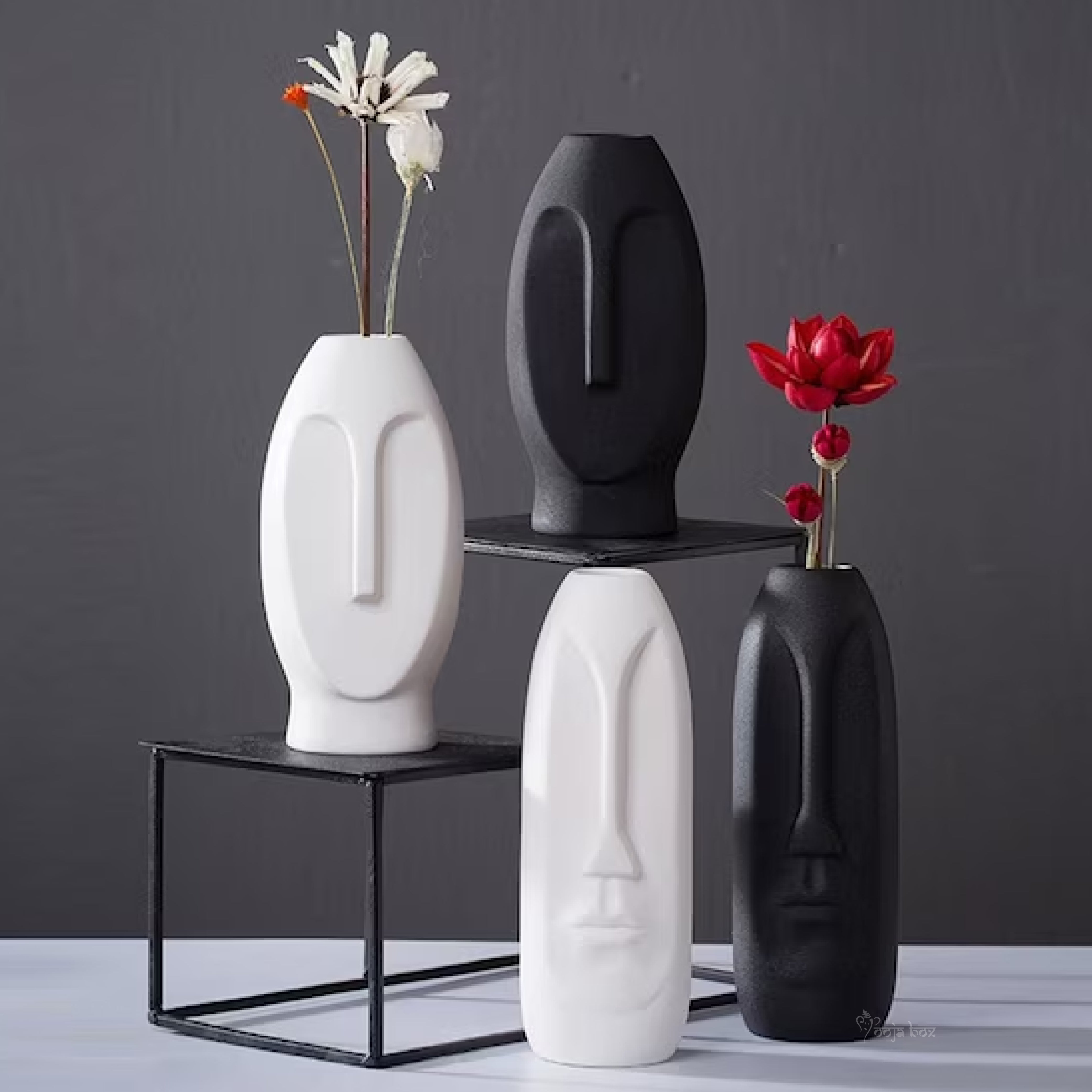 Egyption Sculpture Vase Set