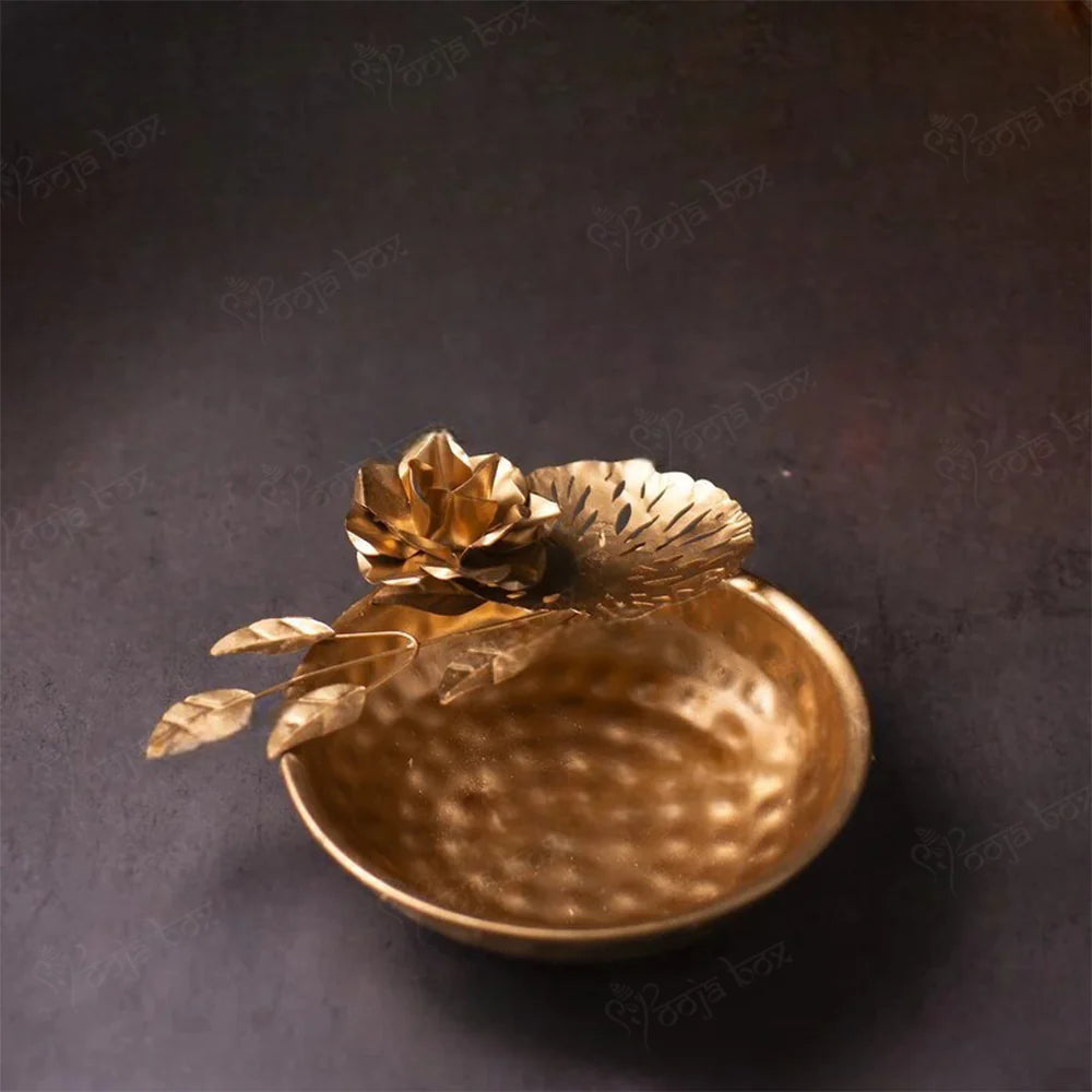 Beautiful Handmade Bowl for Floating Flowers and Tea Light Candles, Decorative Urli, for Home, Office, and Table Decor